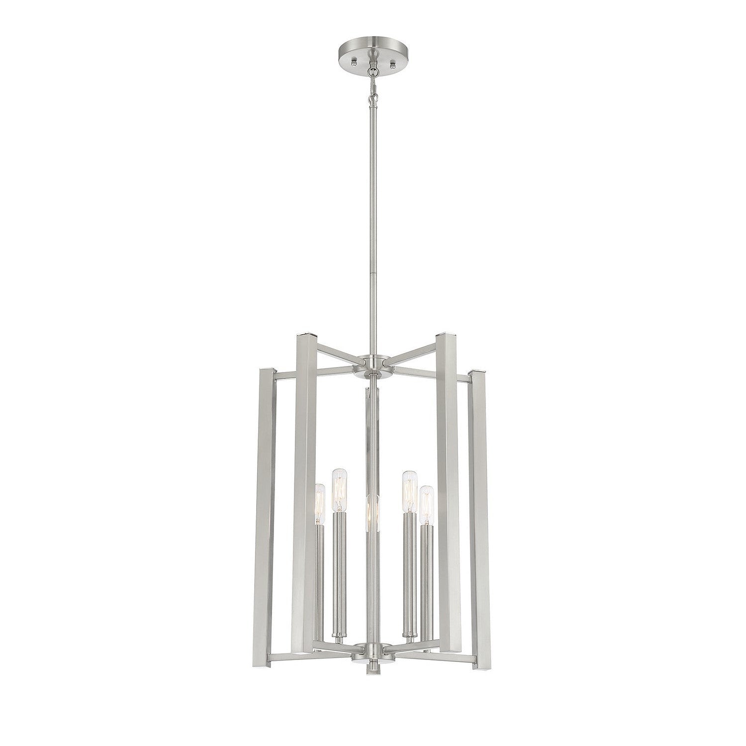 Savoy House - 3-7701-5-SN - Five Light Pendant - Benson - Satin Nickel