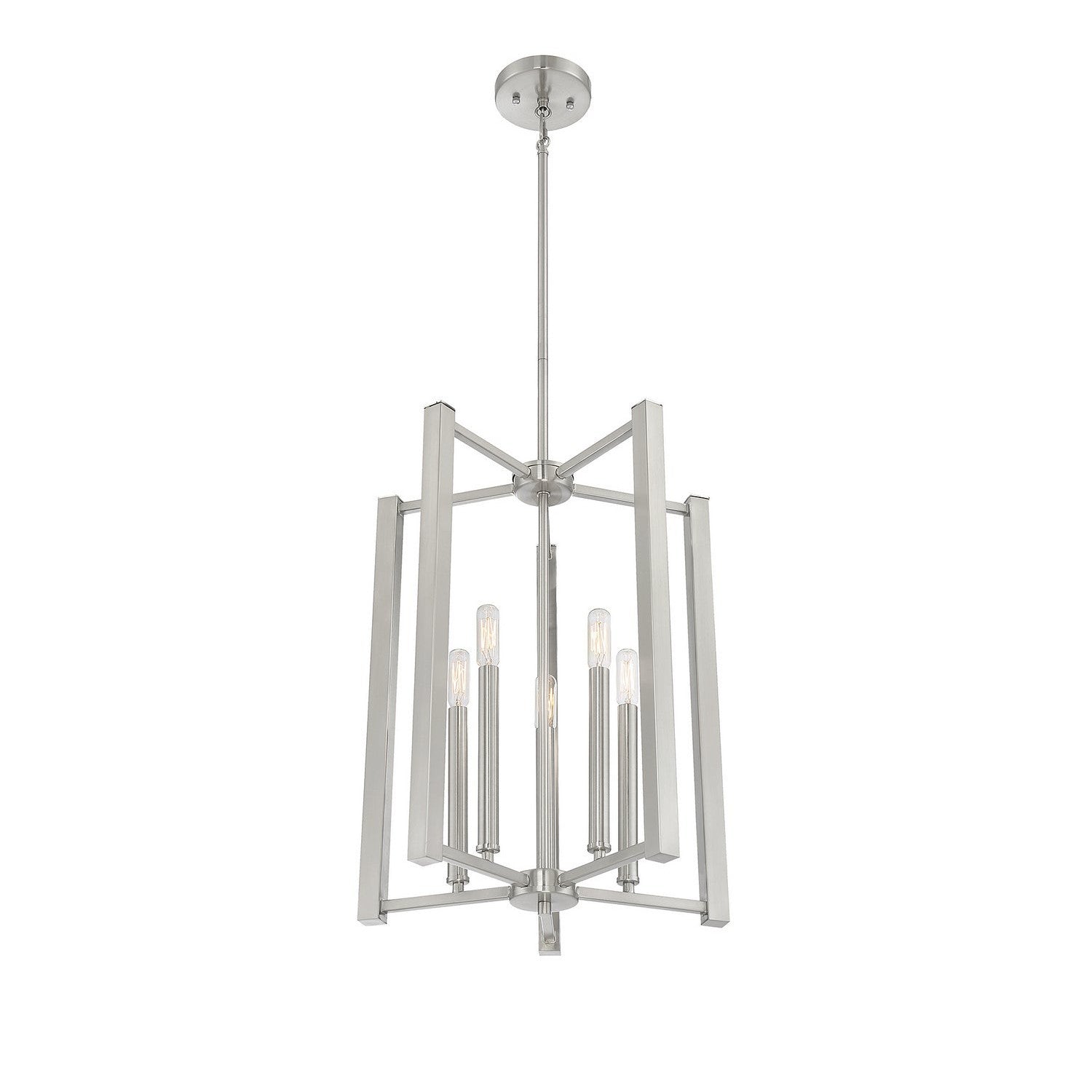 Savoy House - 3-7701-5-SN - Five Light Pendant - Benson - Satin Nickel