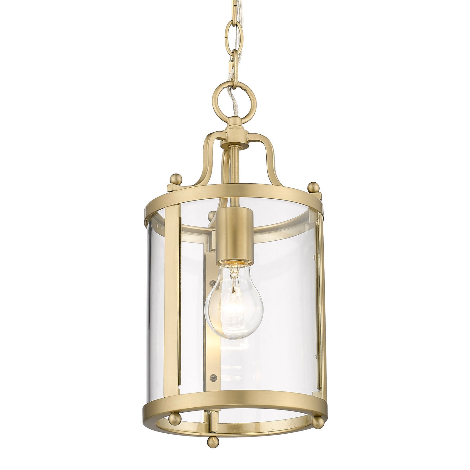 Golden - 1157-M1L BCB-CLR - One Light Mini Pendant - Payton - Brushed Champagne Bronze