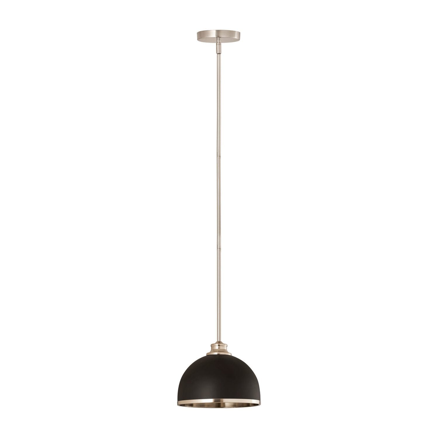 Z-Lite - 1004P10-MB-BN - One Light Pendant - Landry - Matte Black + Brushed Nickel