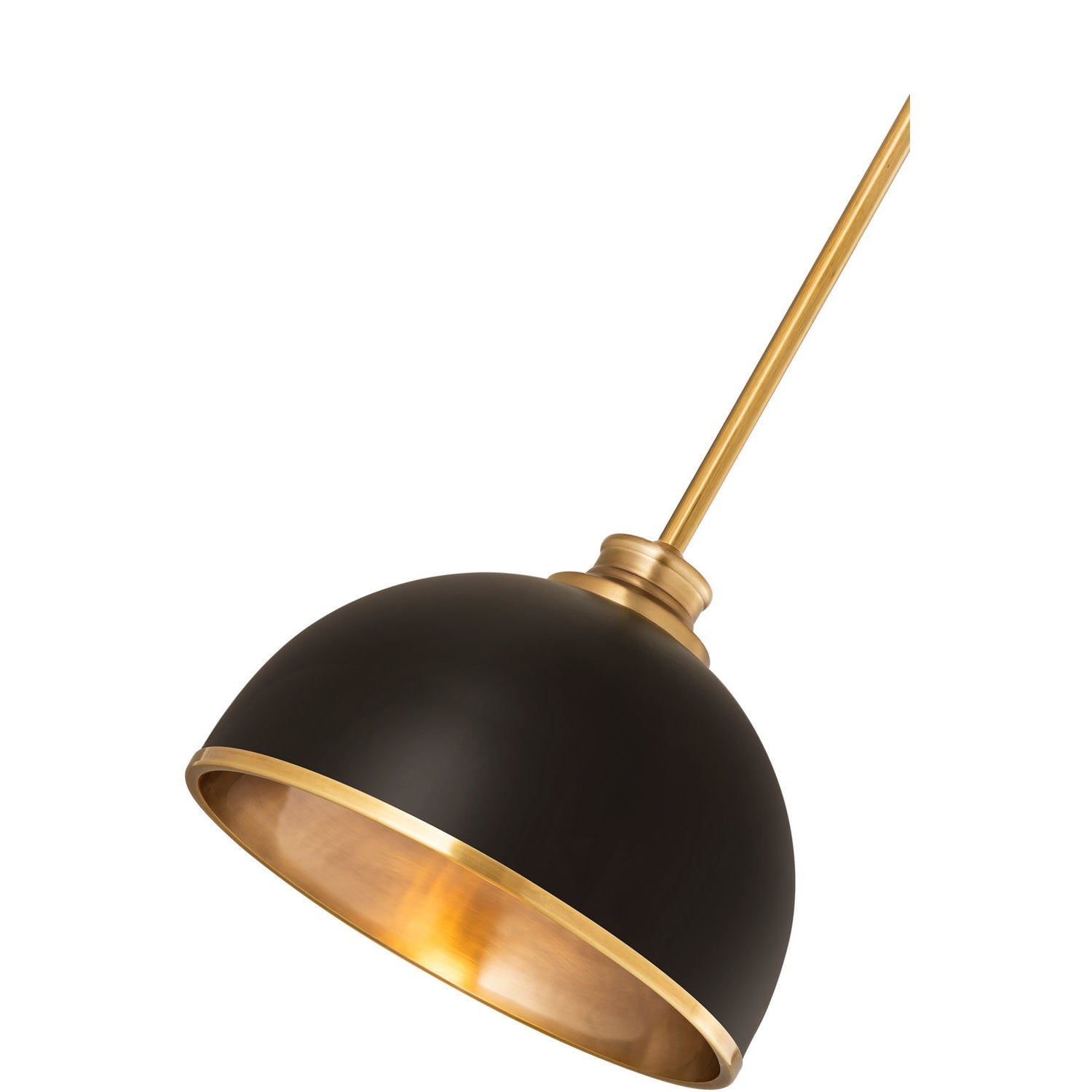 Z-Lite - 1004P10-MB-RB - One Light Pendant - Landry - Matte Black + Rubbed Brass
