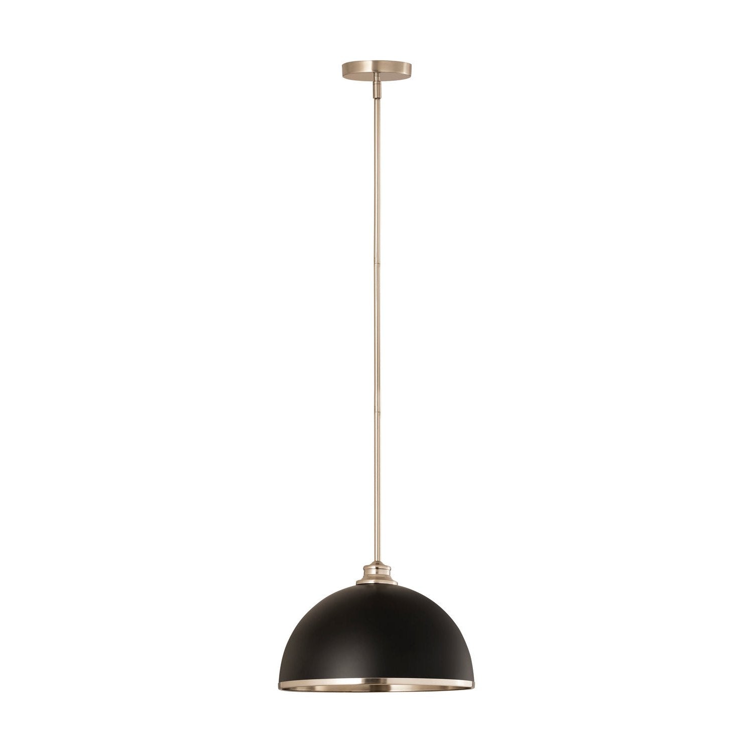 Z-Lite - 1004P14-MB-BN - One Light Pendant - Landry - Matte Black + Brushed Nickel