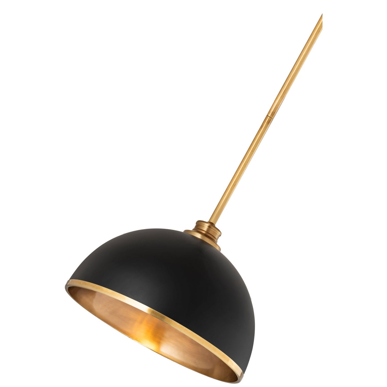 Z-Lite - 1004P14-MB-RB - One Light Pendant - Landry - Matte Black + Rubbed Brass