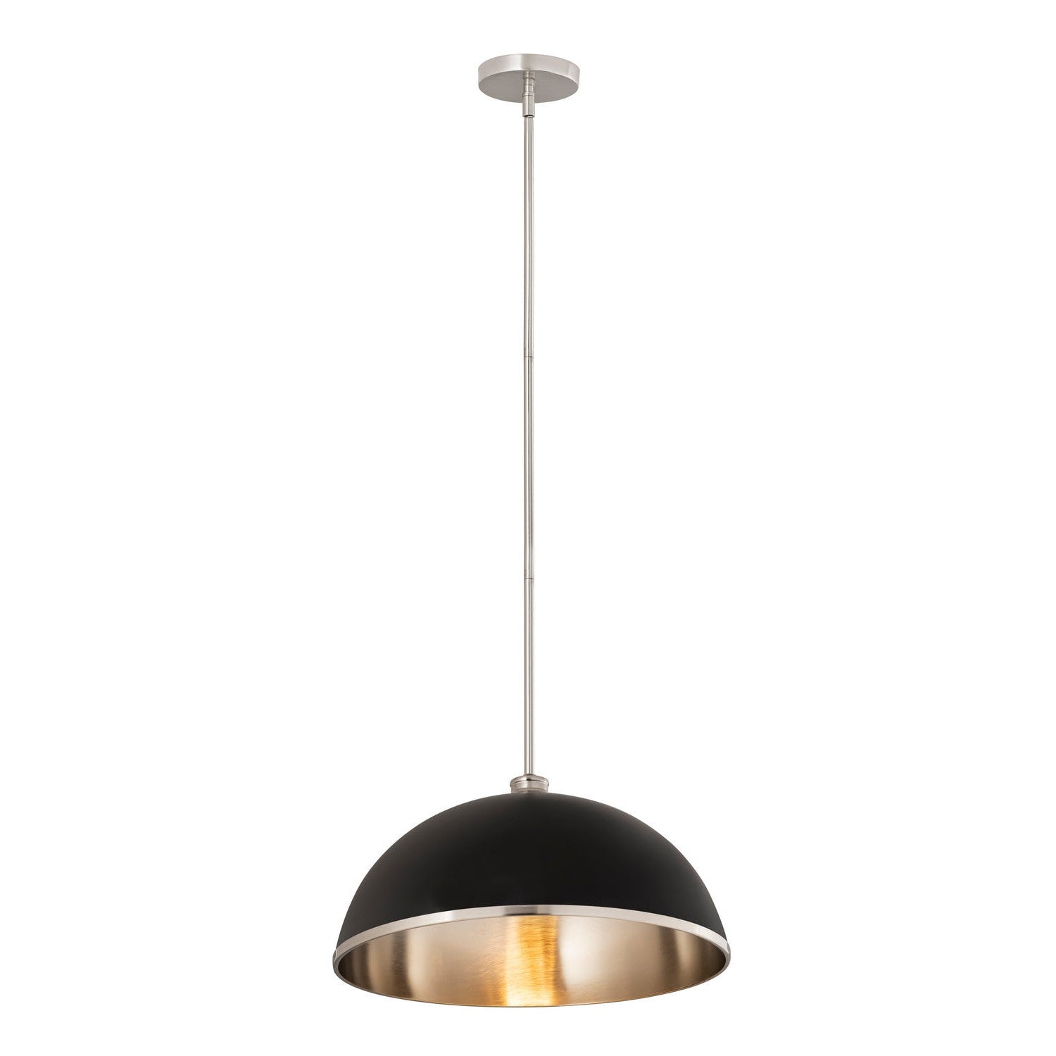 Z-Lite - 1004P20-MB-BN - One Light Pendant - Landry - Matte Black + Brushed Nickel