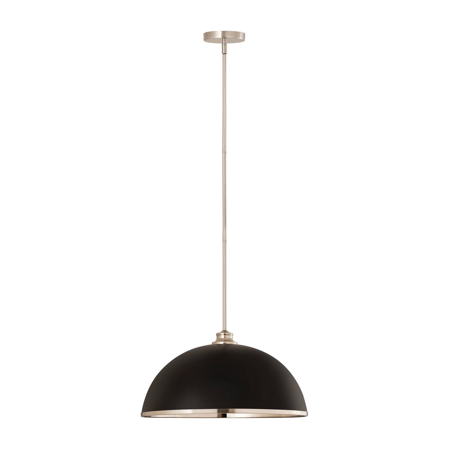 Z-Lite - 1004P20-MB-BN - One Light Pendant - Landry - Matte Black + Brushed Nickel