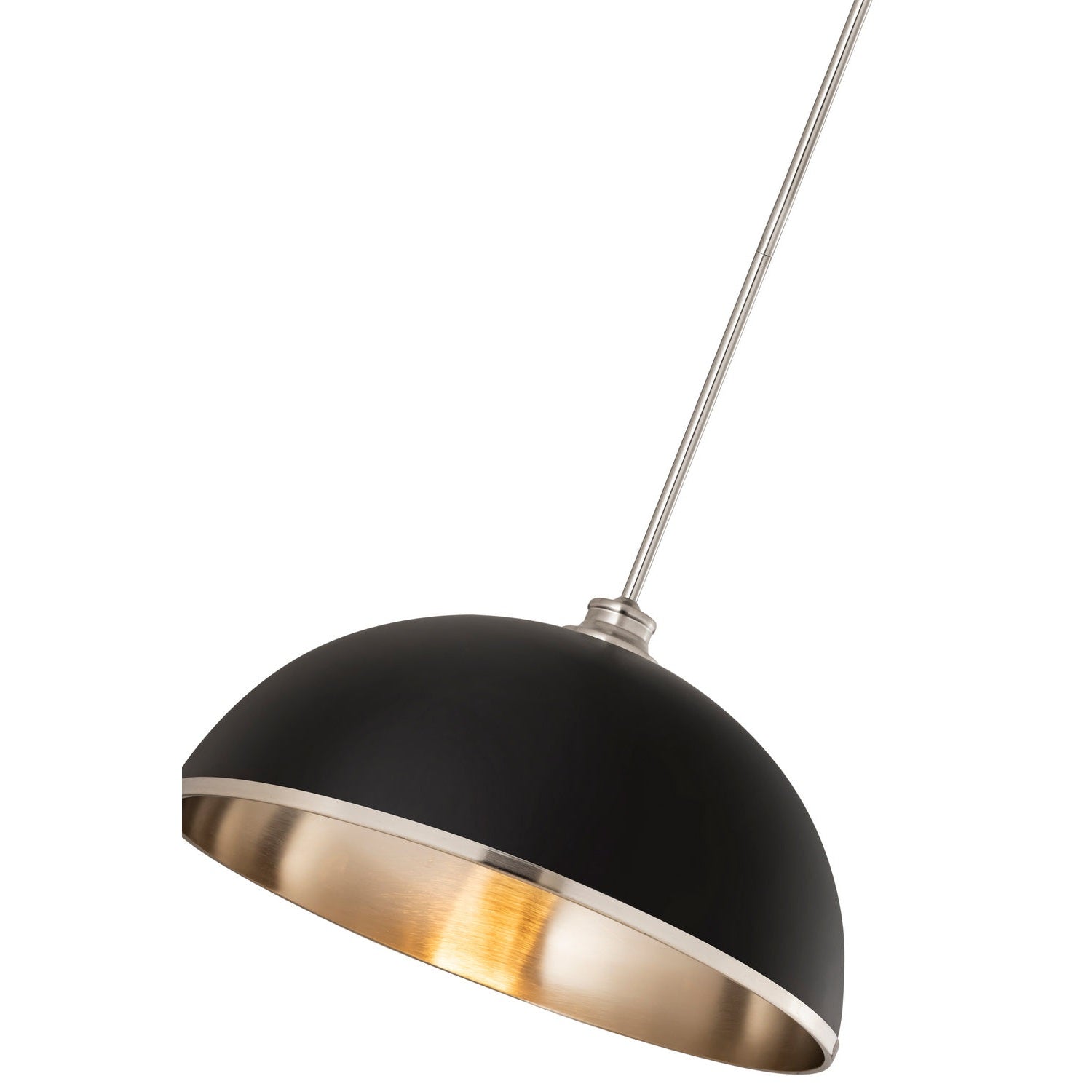 Z-Lite - 1004P20-MB-BN - One Light Pendant - Landry - Matte Black + Brushed Nickel