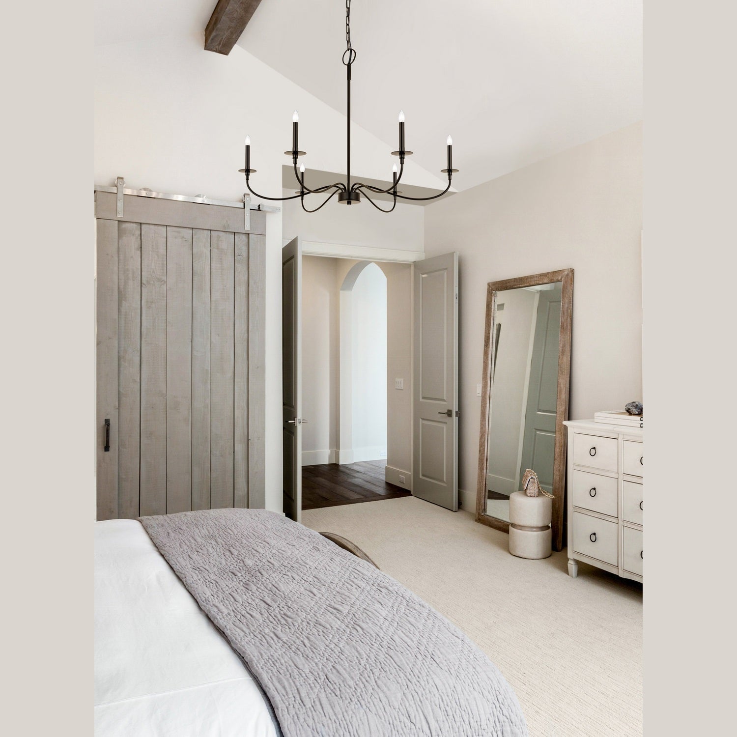 Z-Lite - 2301-42MB - Six Light Chandelier - Arrington - Matte Black