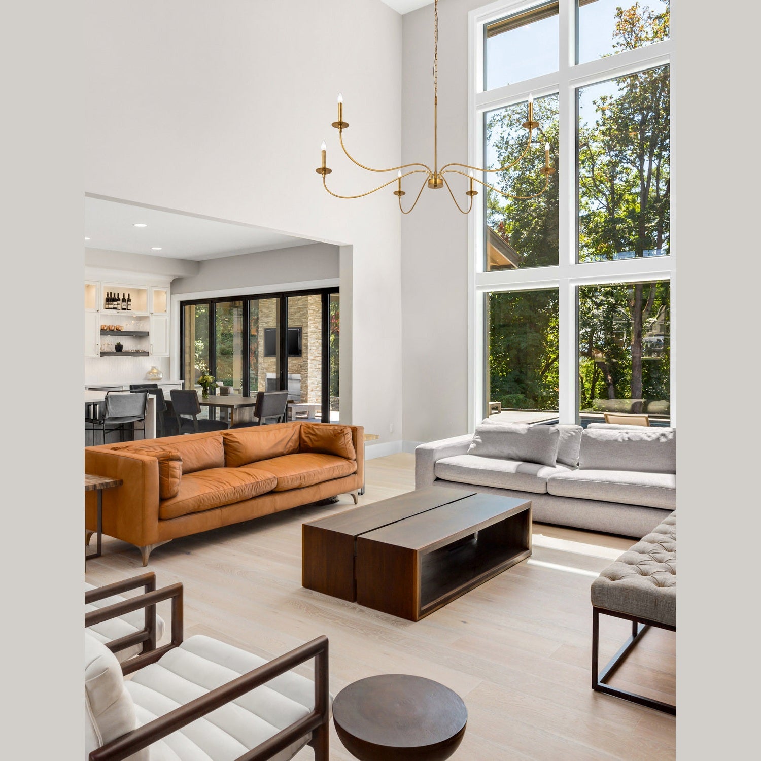 Z-Lite - 2301-63RB - Six Light Chandelier - Arrington - Rubbed Brass