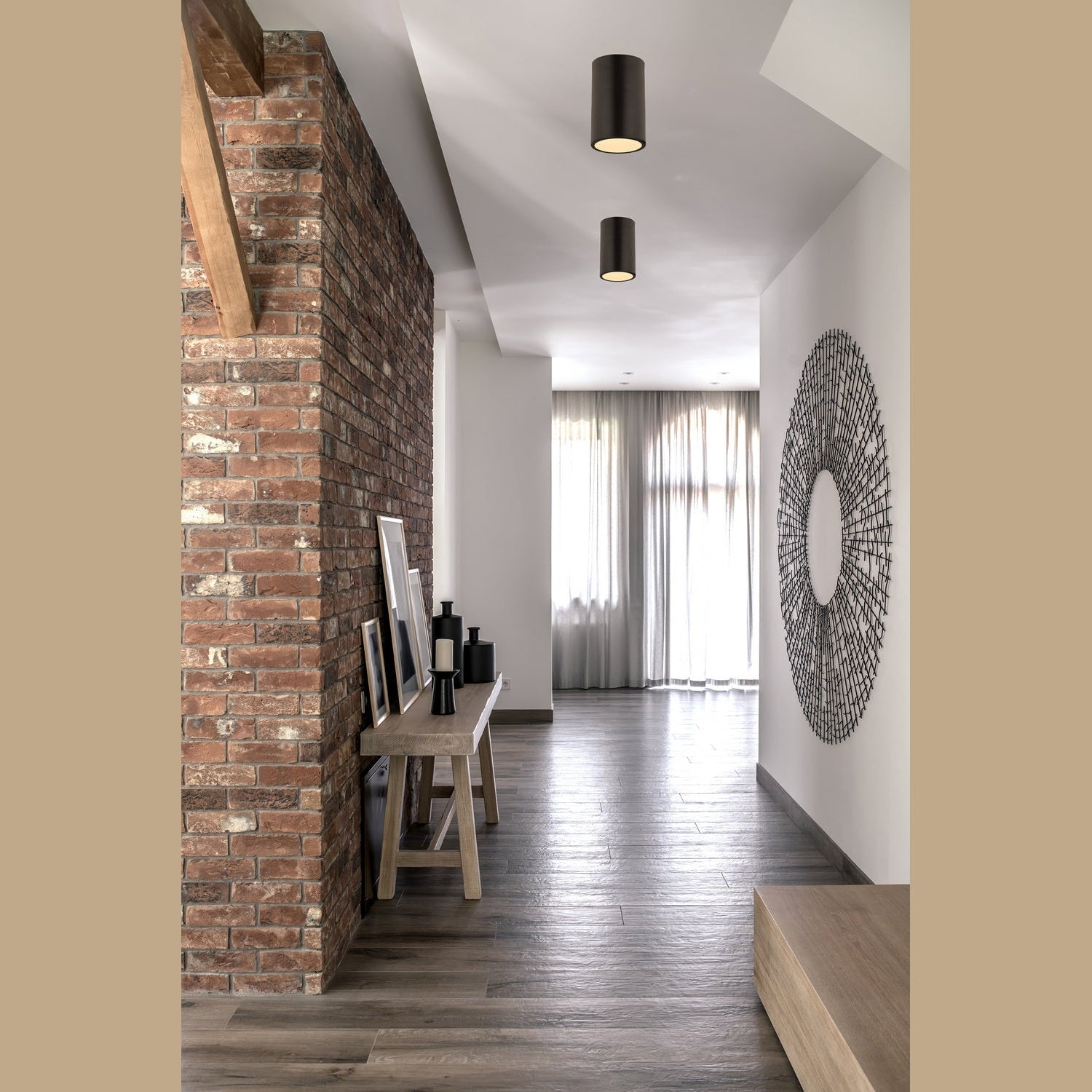 Z-Lite - 2302F1-BRZ - One Light Flush Mount - Harley - Bronze