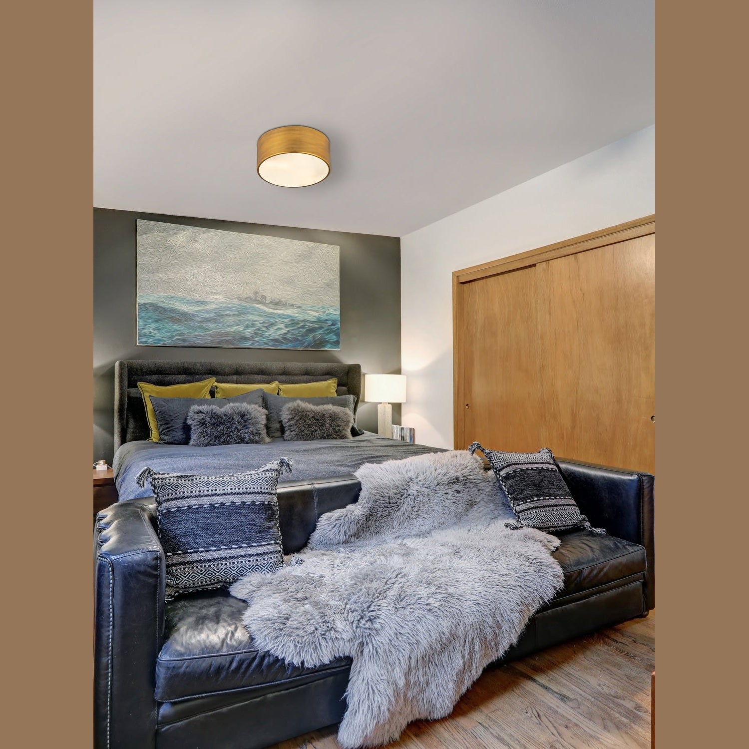 Z-Lite - 2302F2-RB - Two Light Flush Mount - Harley - Rubbed Brass