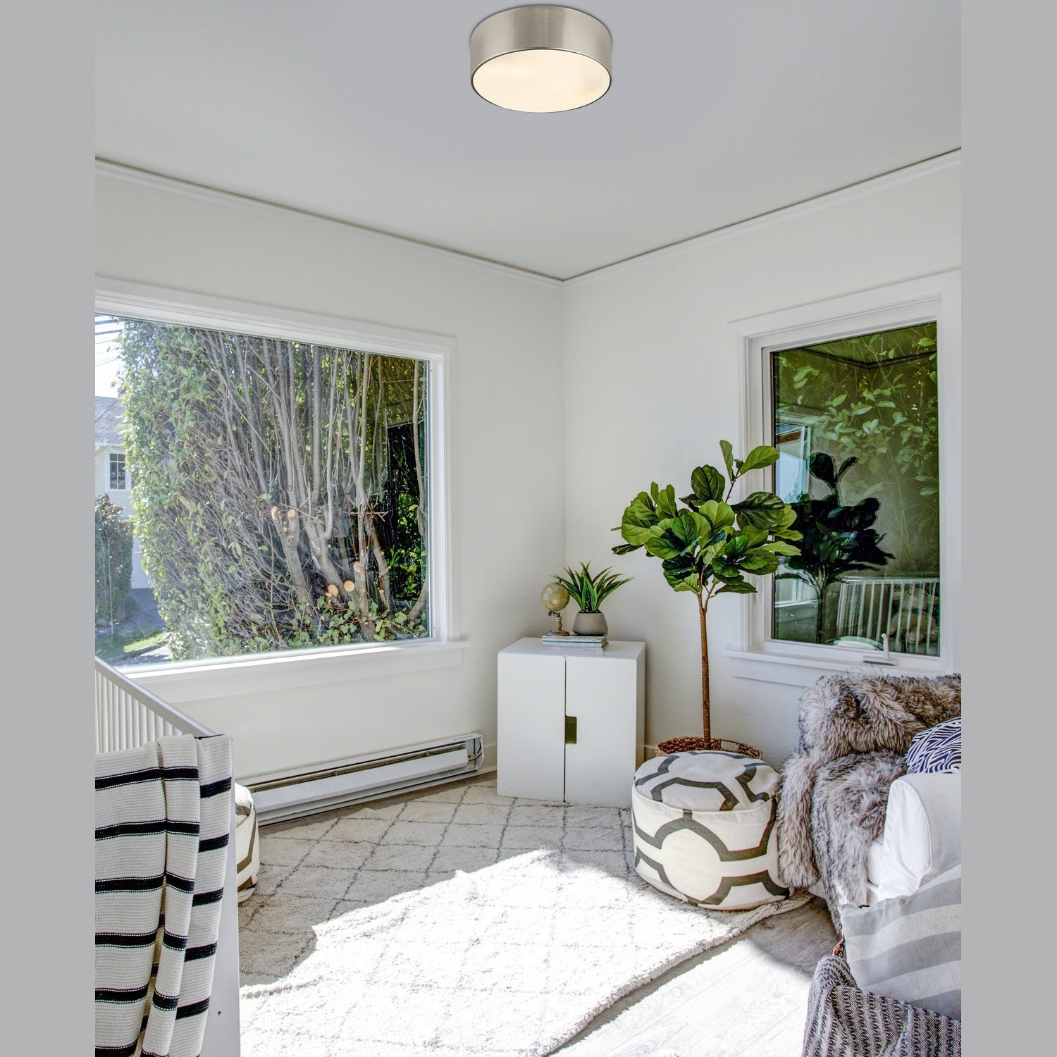 Z-Lite - 2302F3-BN - Three Light Flush Mount - Harley - Brushed Nickel