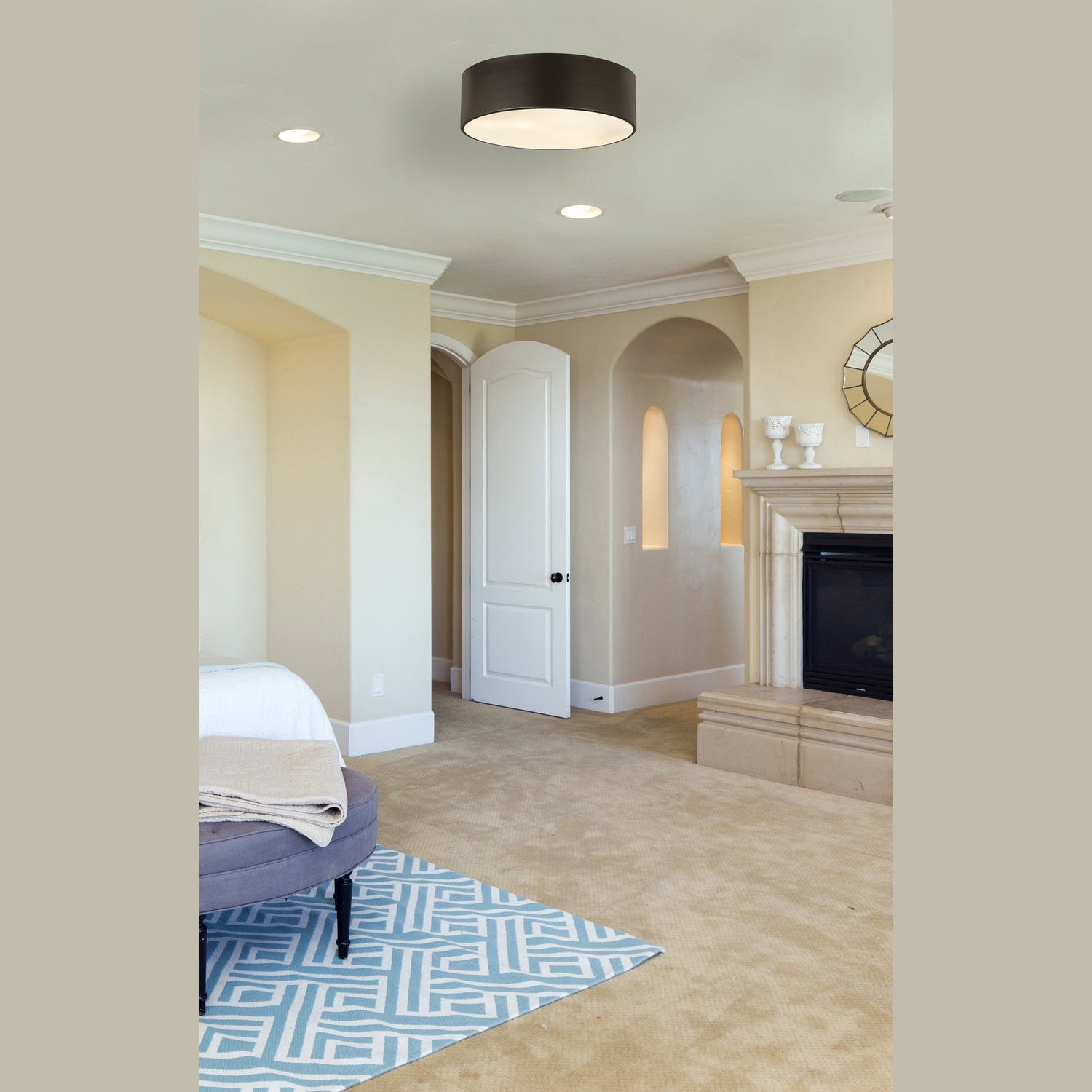 Z-Lite - 2302F3-BRZ - Three Light Flush Mount - Harley - Bronze