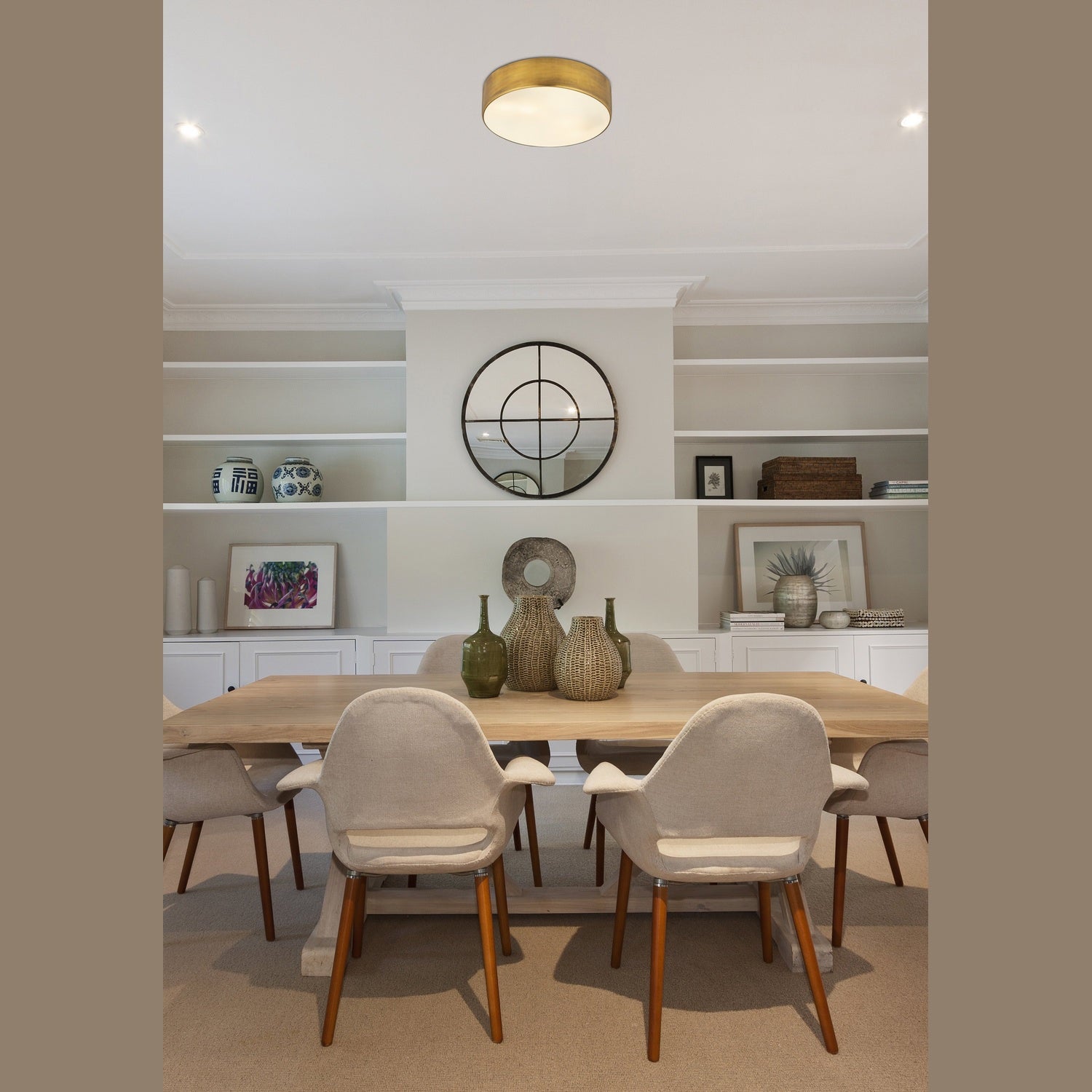 Z-Lite - 2302F4-RB - Four Light Flush Mount - Harley - Rubbed Brass