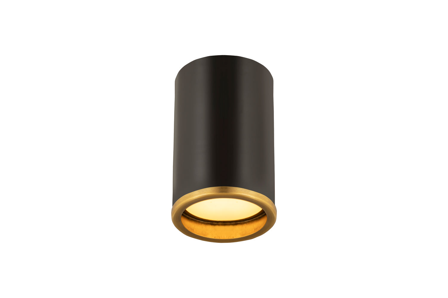 Z-Lite - 2303F1-MB-RB - One Light Flush Mount - Arlo - Matte Black + Rubbed Brass