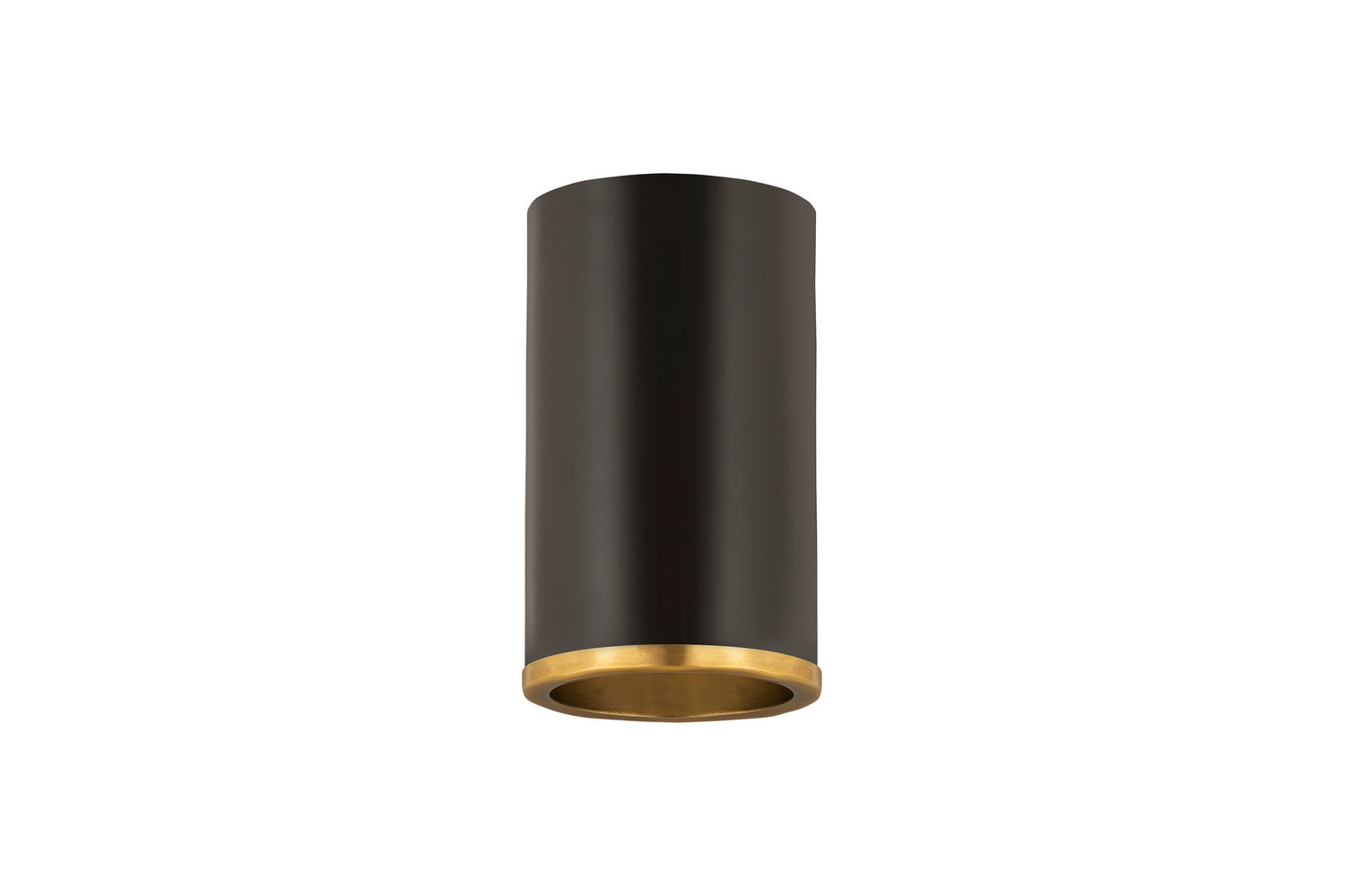 Z-Lite - 2303F1-MB-RB - One Light Flush Mount - Arlo - Matte Black + Rubbed Brass
