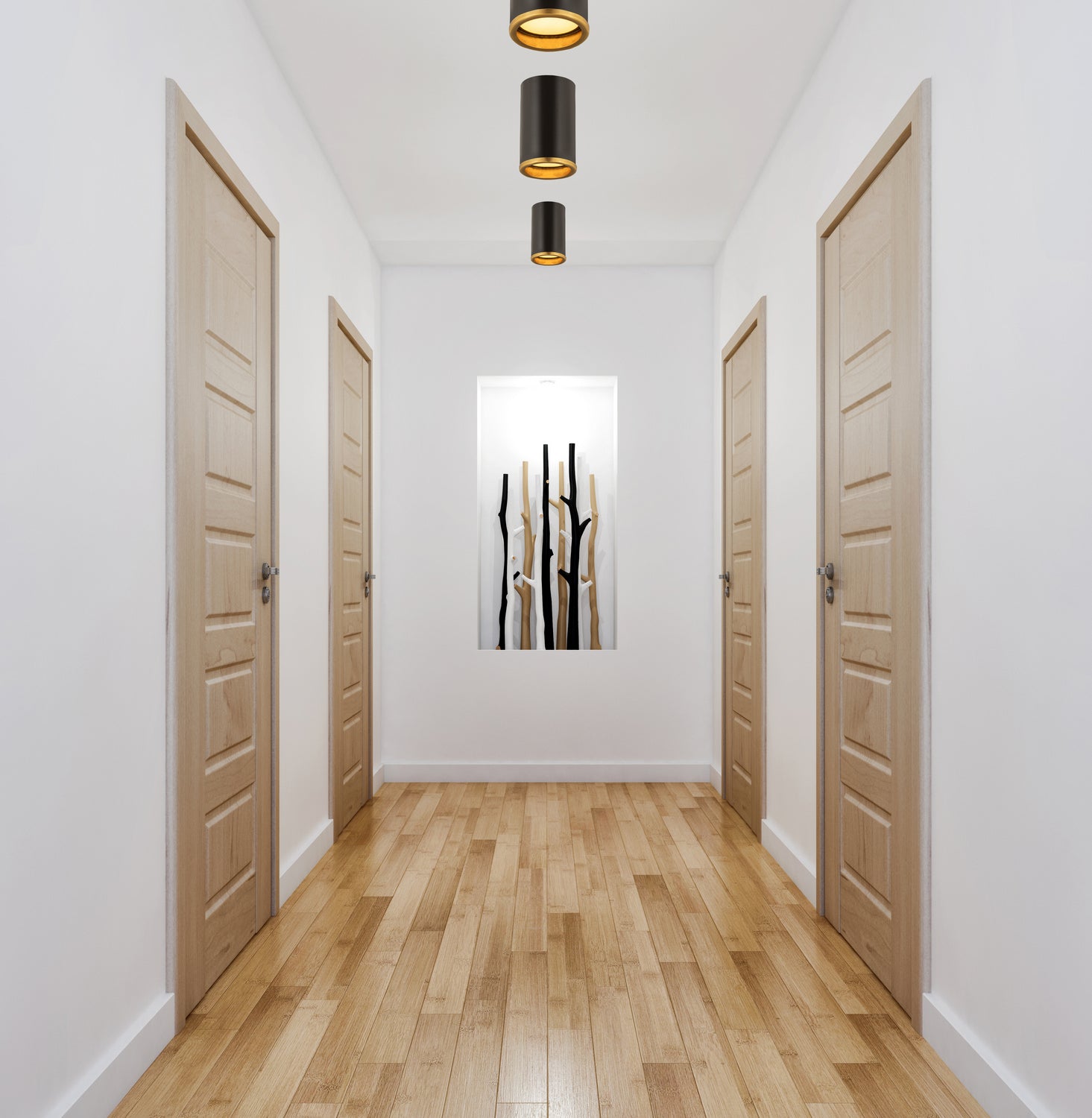 Z-Lite - 2303F1-MB-RB - One Light Flush Mount - Arlo - Matte Black + Rubbed Brass