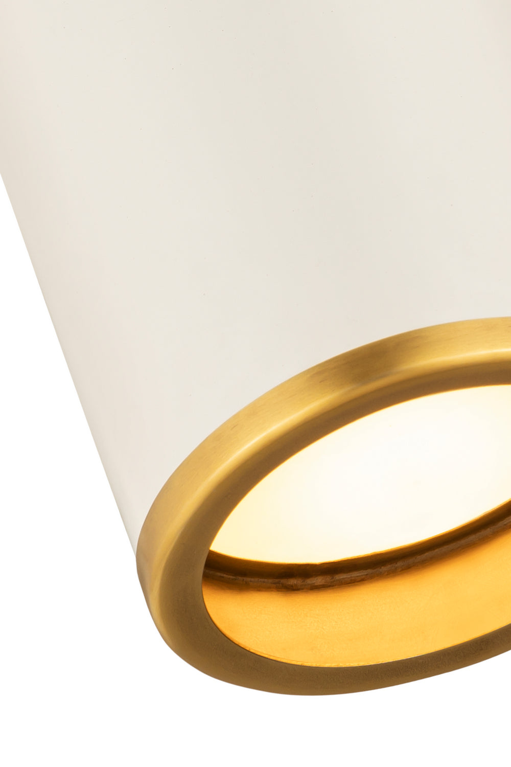 Z-Lite - 2303F1-MW-RB - One Light Flush Mount - Arlo - Matte White + Rubbed Brass