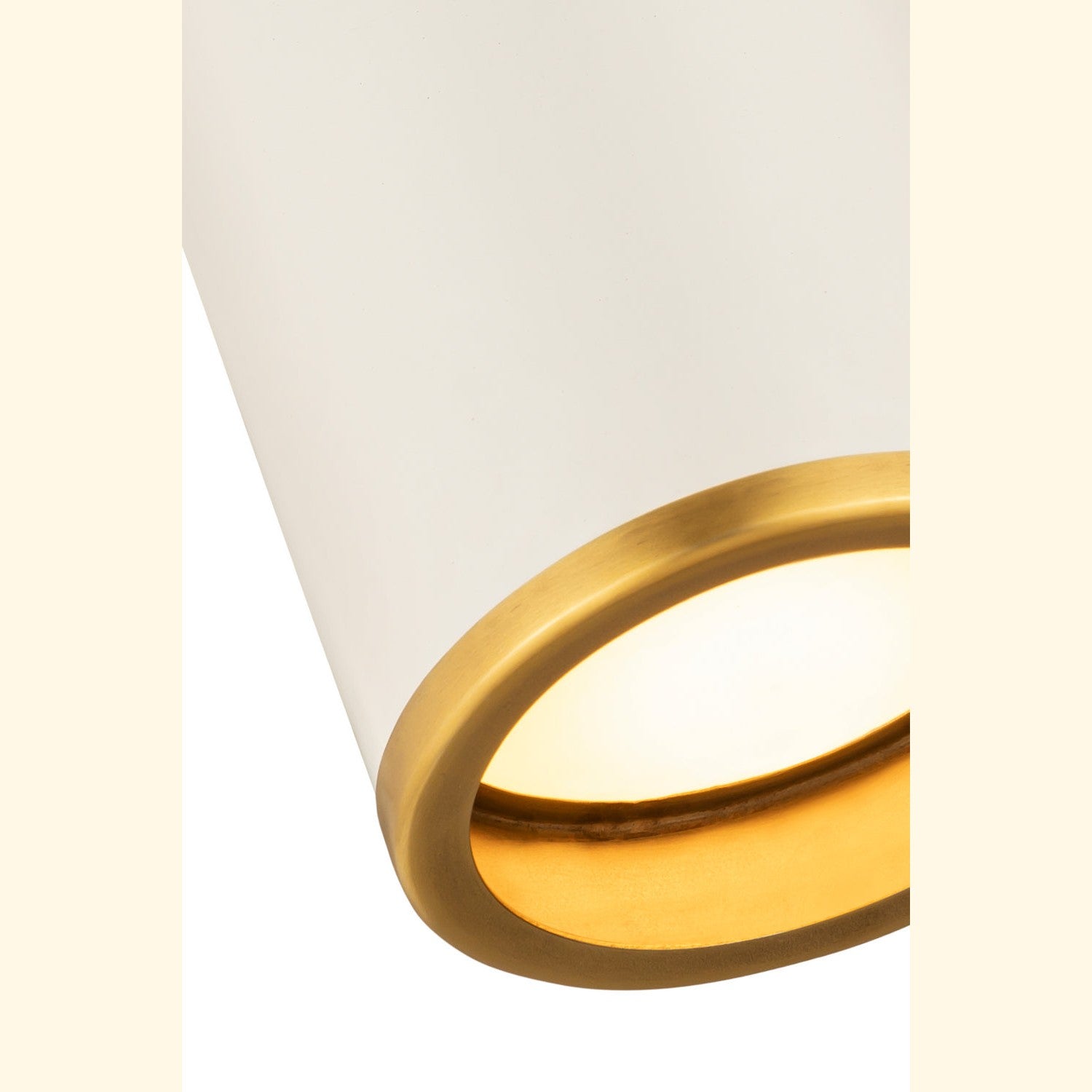 Z-Lite - 2303F1-MW-RB - One Light Flush Mount - Arlo - Matte White + Rubbed Brass