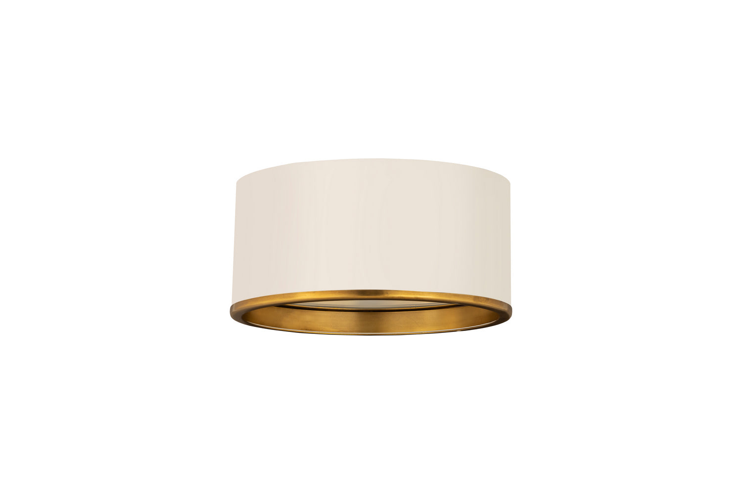 Z-Lite - 2303F2-MW-RB - Two Light Flush Mount - Arlo - Matte White + Rubbed Brass