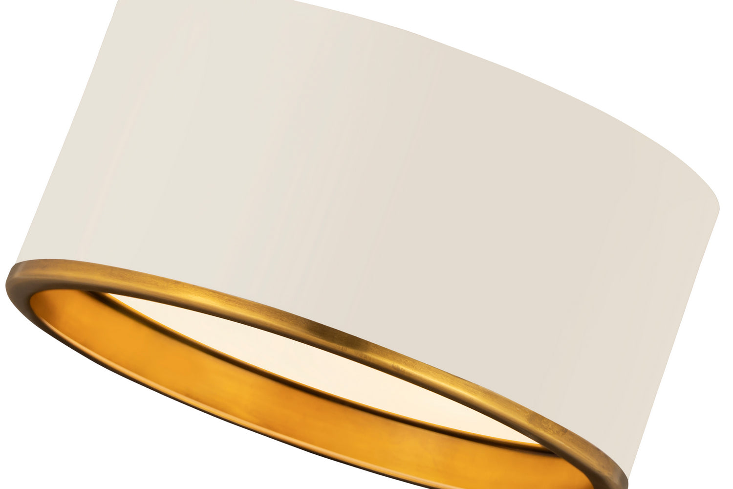 Z-Lite - 2303F2-MW-RB - Two Light Flush Mount - Arlo - Matte White + Rubbed Brass