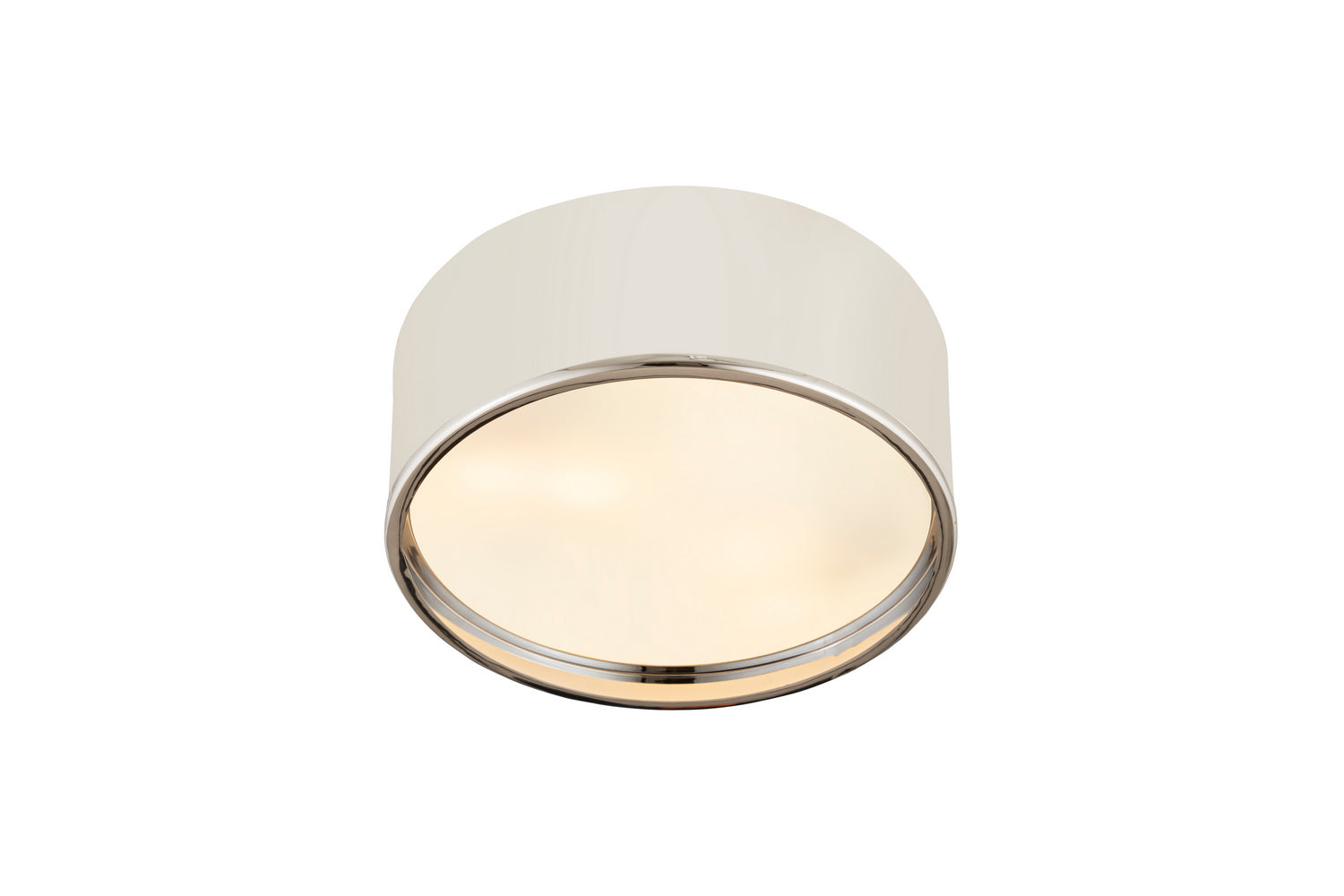 Z-Lite - 2303F3-MW-CH - Three Light Flush Mount - Arlo - Matte White + Chrome