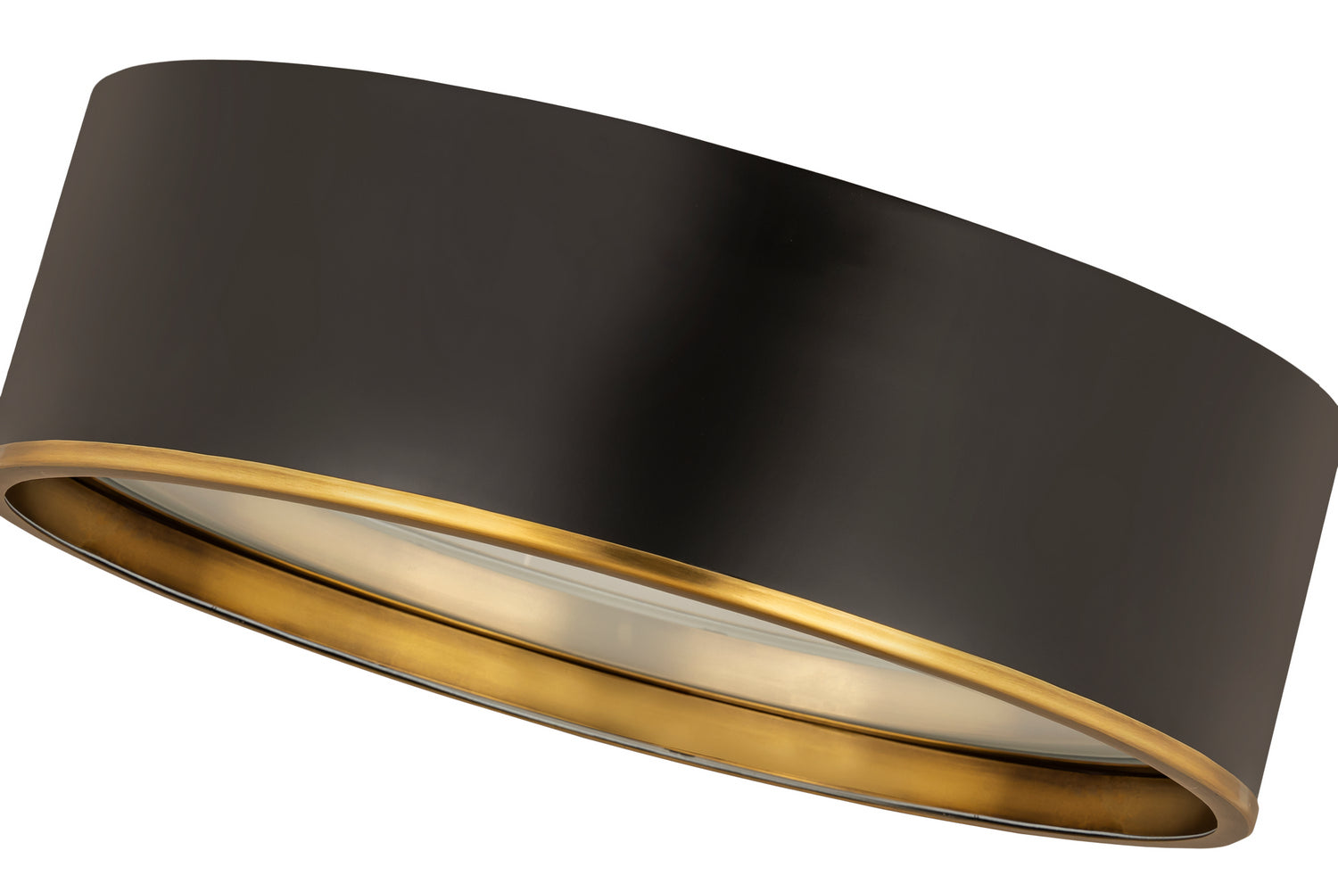 Z-Lite - 2303F4-MB-RB - Four Light Flush Mount - Arlo - Matte Black + Rubbed Brass