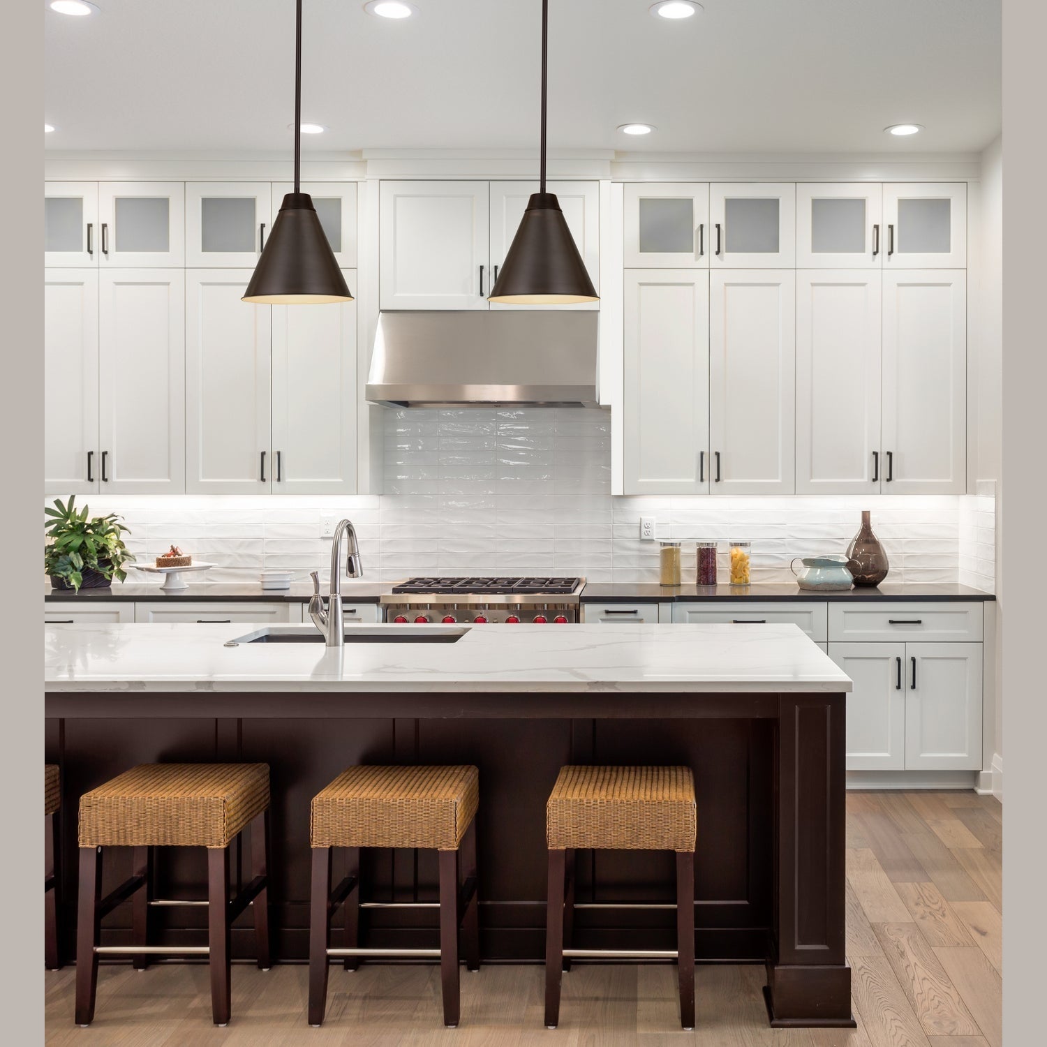 Z-Lite - 6011P12-BP - One Light Pendant - Eaton - Bronze Plate