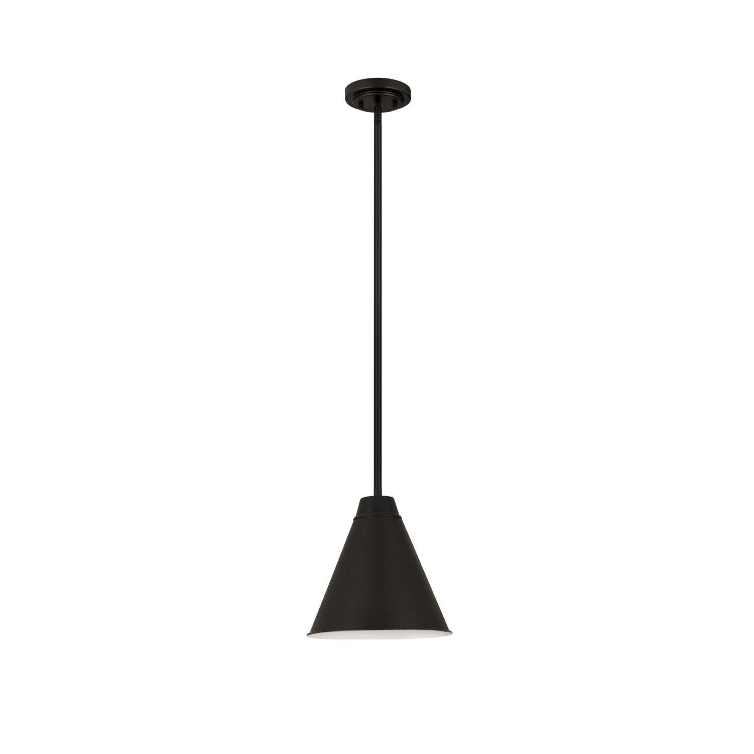 Z-Lite - 6011P12-MB - One Light Pendant - Eaton - Matte Black