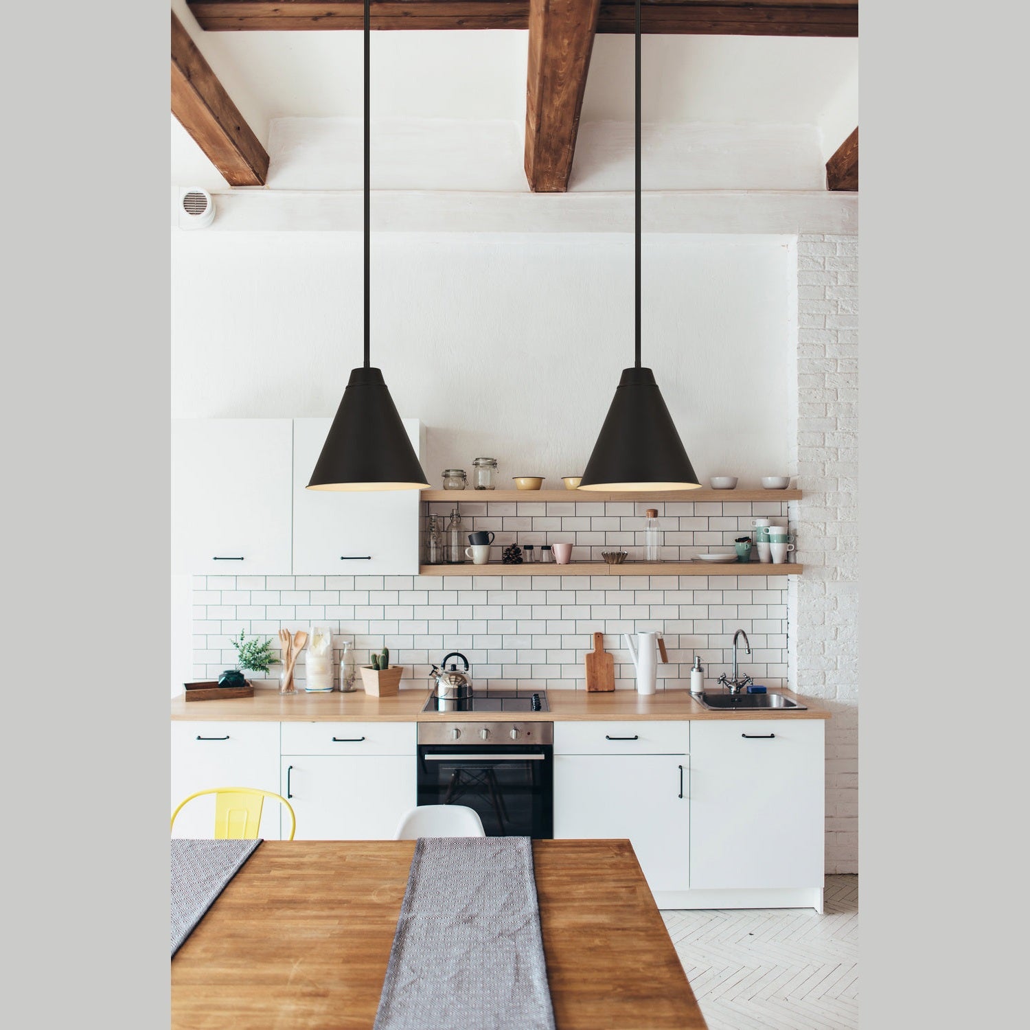 Z-Lite - 6011P12-MB - One Light Pendant - Eaton - Matte Black