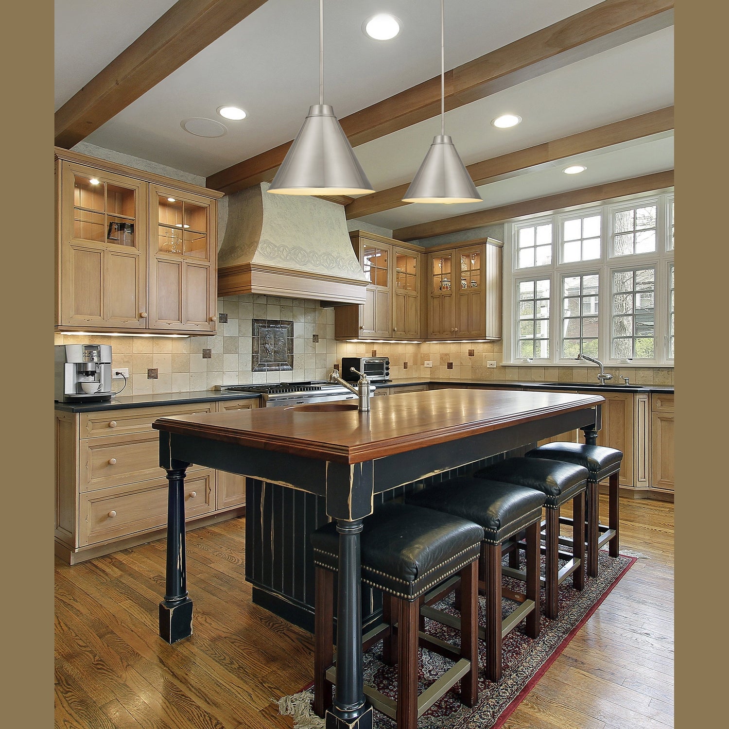 Z-Lite - 6011P18-BN - One Light Pendant - Eaton - Brushed Nickel