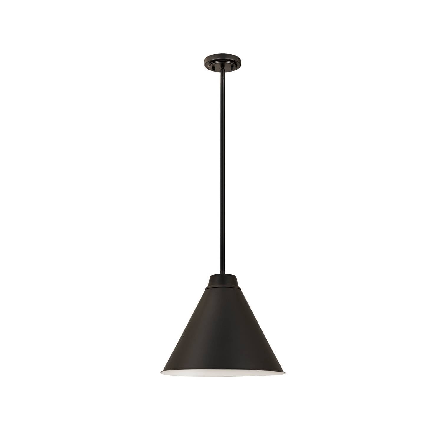 Z-Lite - 6011P18-MB - One Light Pendant - Eaton - Matte Black