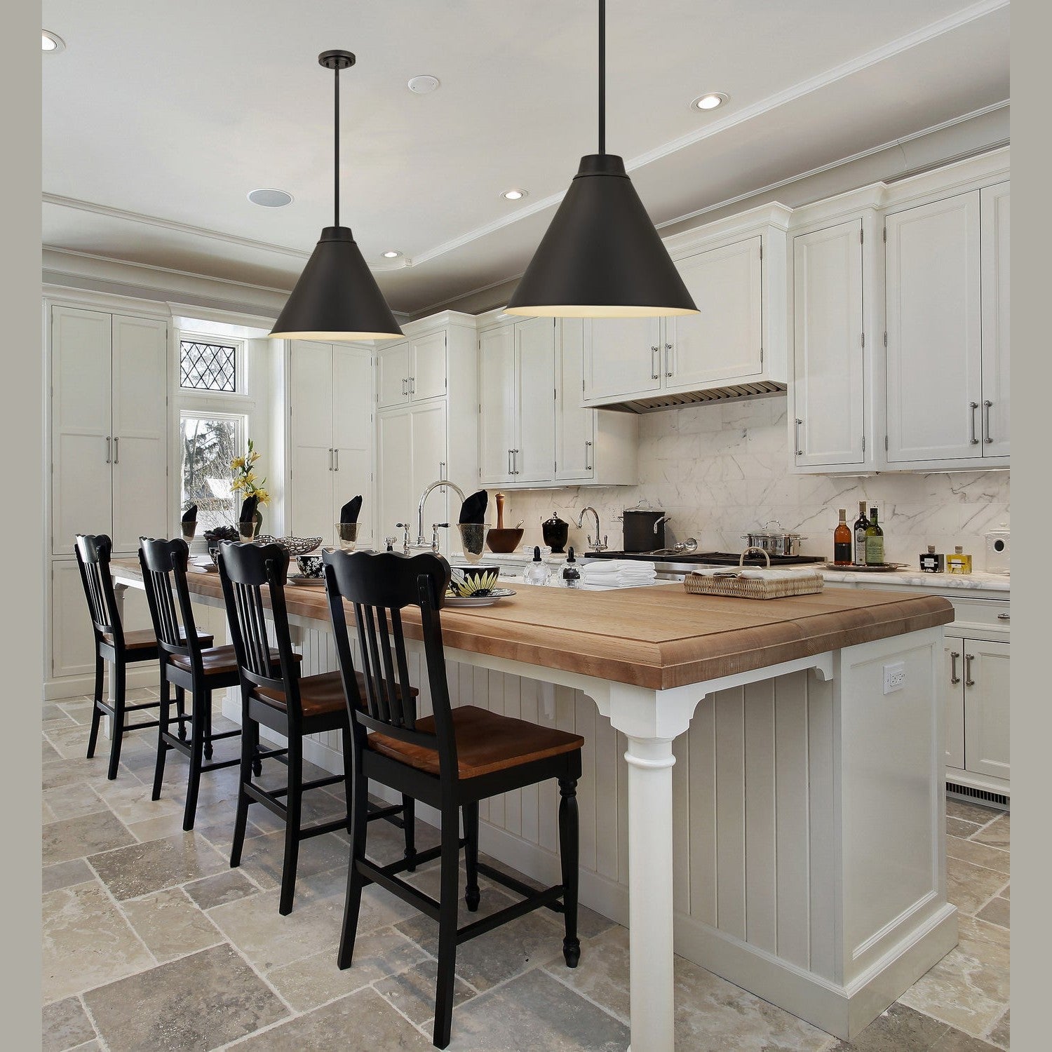 Z-Lite - 6011P18-MB - One Light Pendant - Eaton - Matte Black