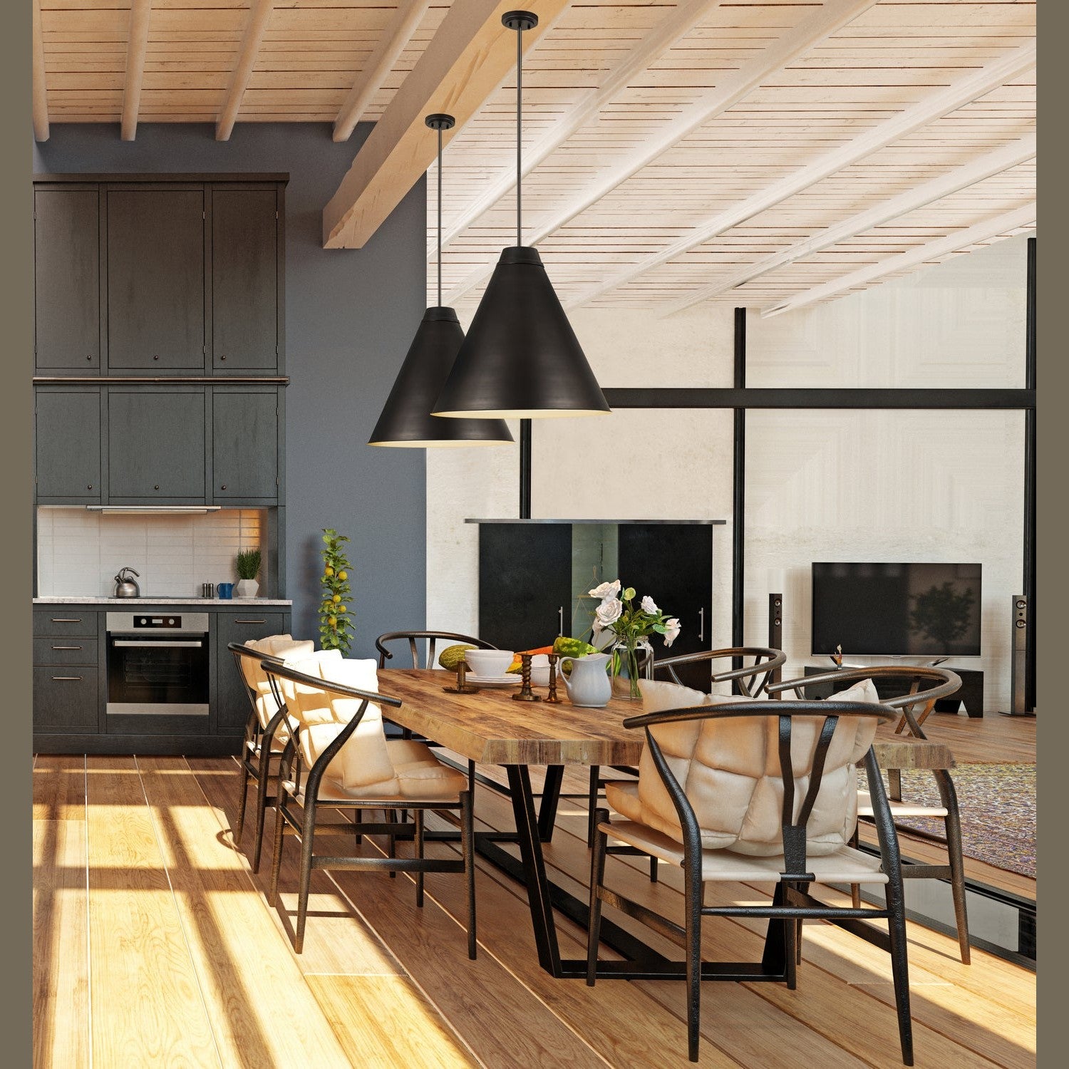 Z-Lite - 6011P24-BP - One Light Pendant - Eaton - Bronze Plate