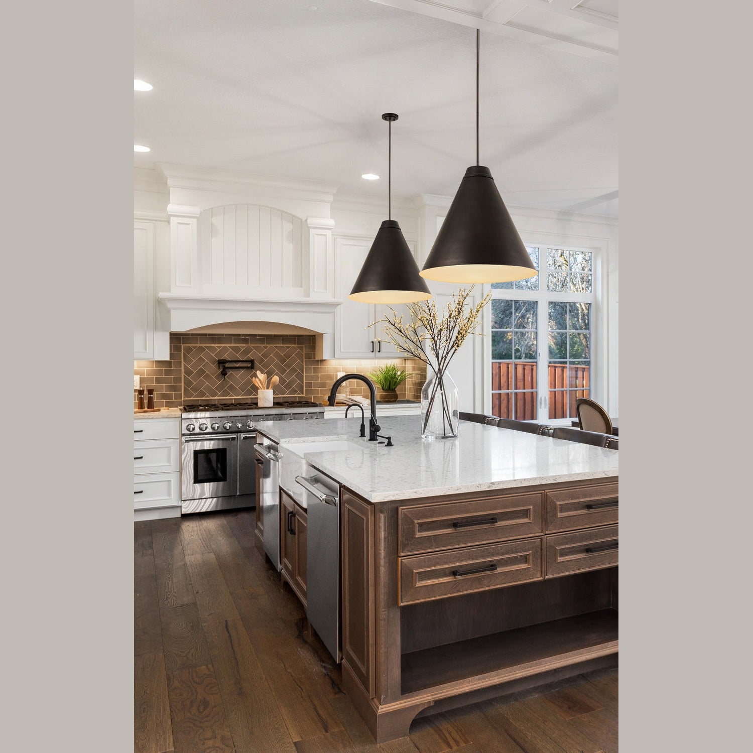 Z-Lite - 6011P24-BP - One Light Pendant - Eaton - Bronze Plate