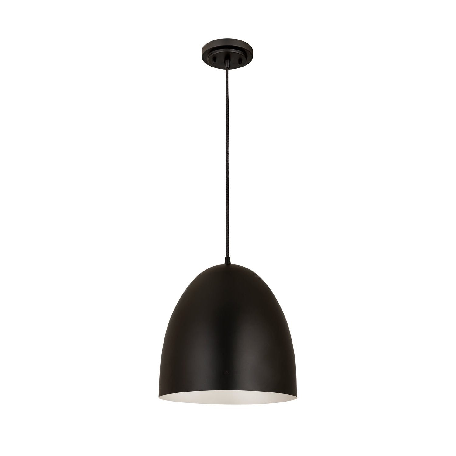 Z-Lite - 6012P12-SBK - One Light Pendant - Z-Studio - Satin Black