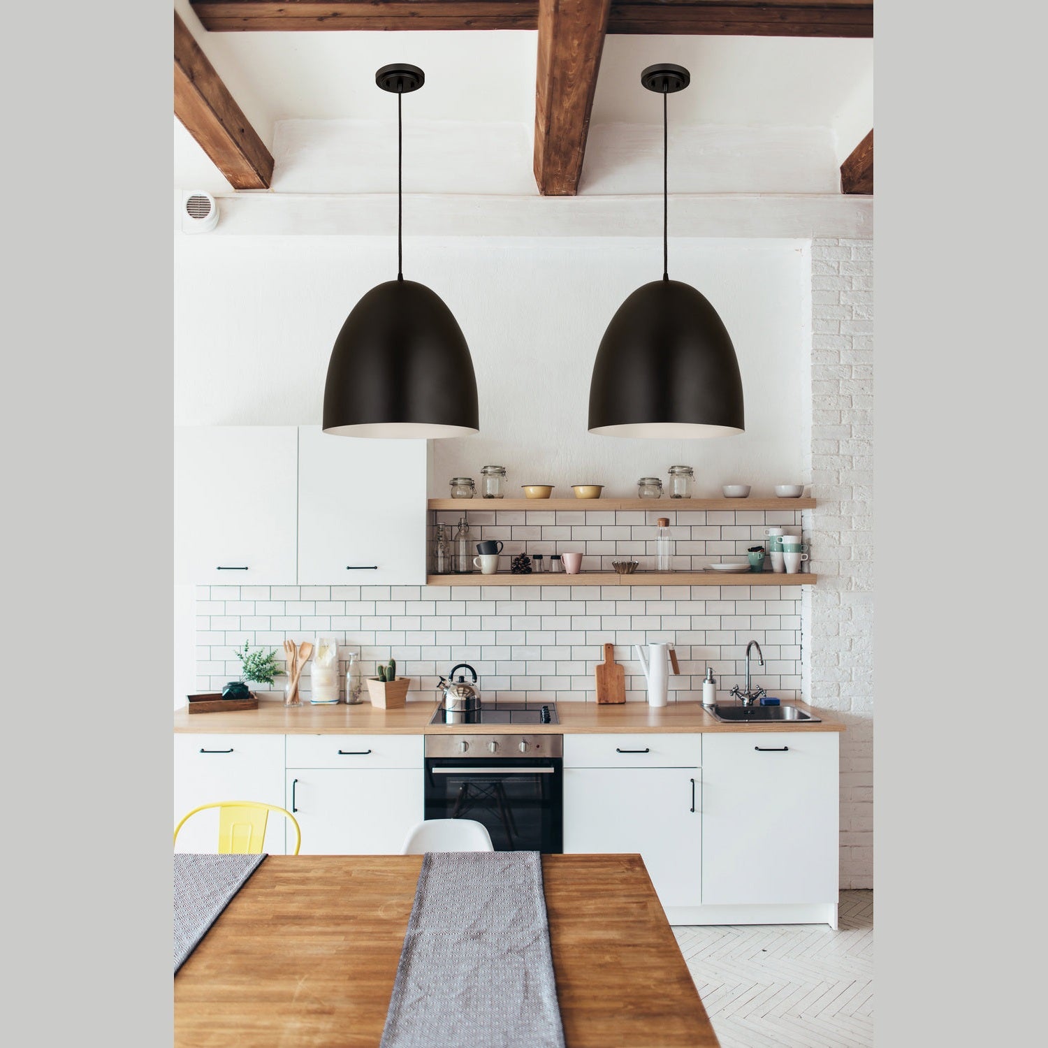 Z-Lite - 6012P19-SBK - Three Light Pendant - Z-Studio - Satin Black