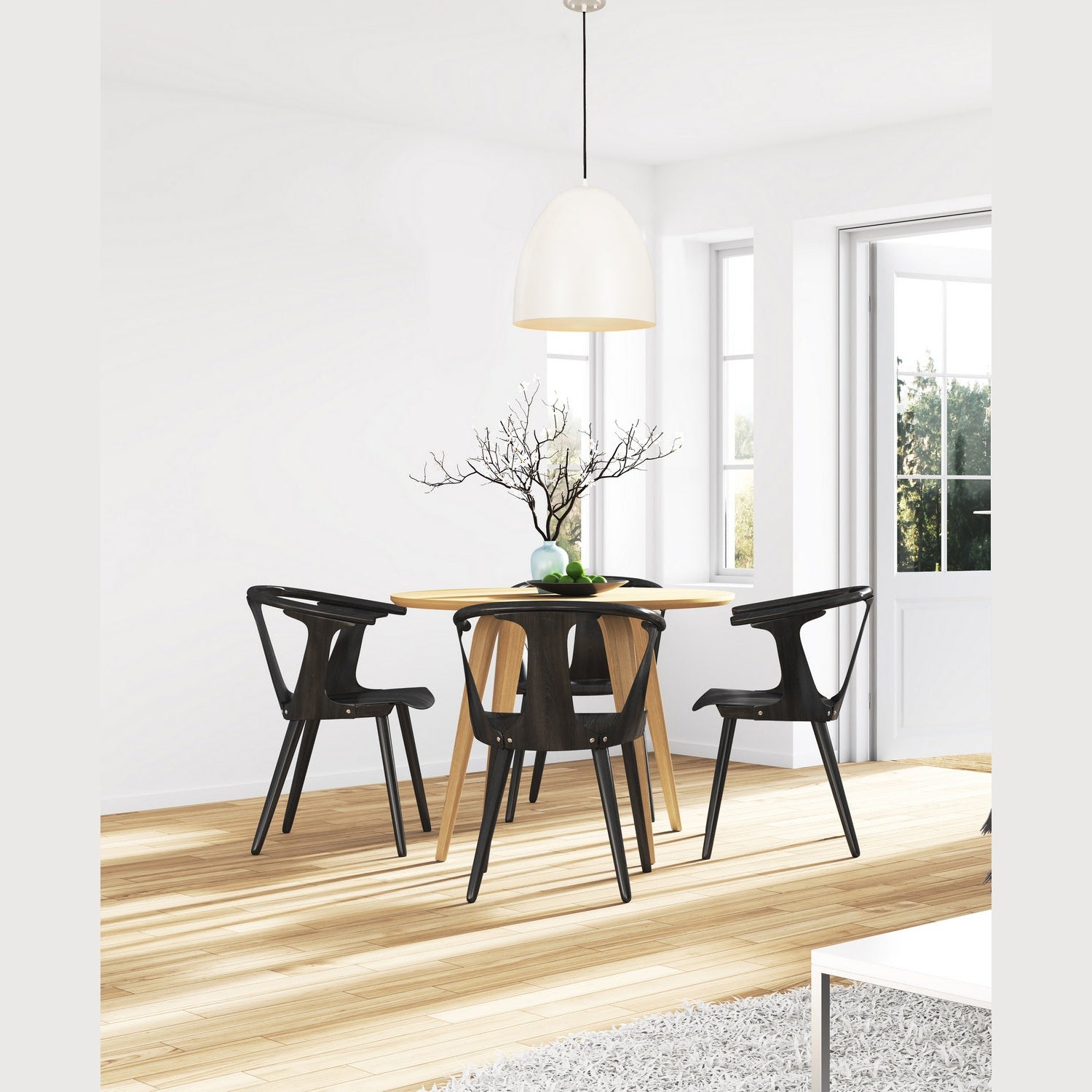 Z-Lite - 6012P19-SWH - Three Light Pendant - Z-Studio - Satin White