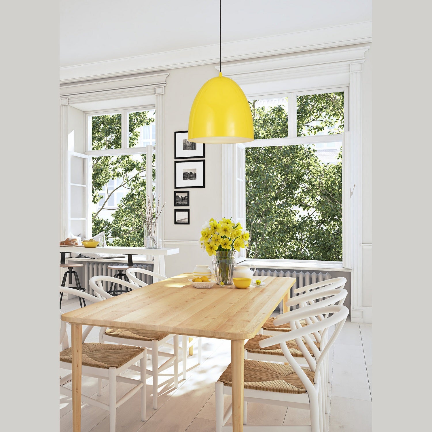 Z-Lite - 6012P19-YEL - Three Light Pendant - Z-Studio - Yellow