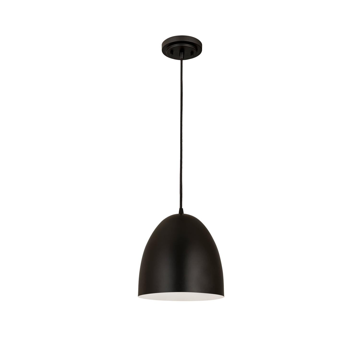Z-Lite - 6012P9-SBK - One Light Pendant - Z-Studio - Satin Black
