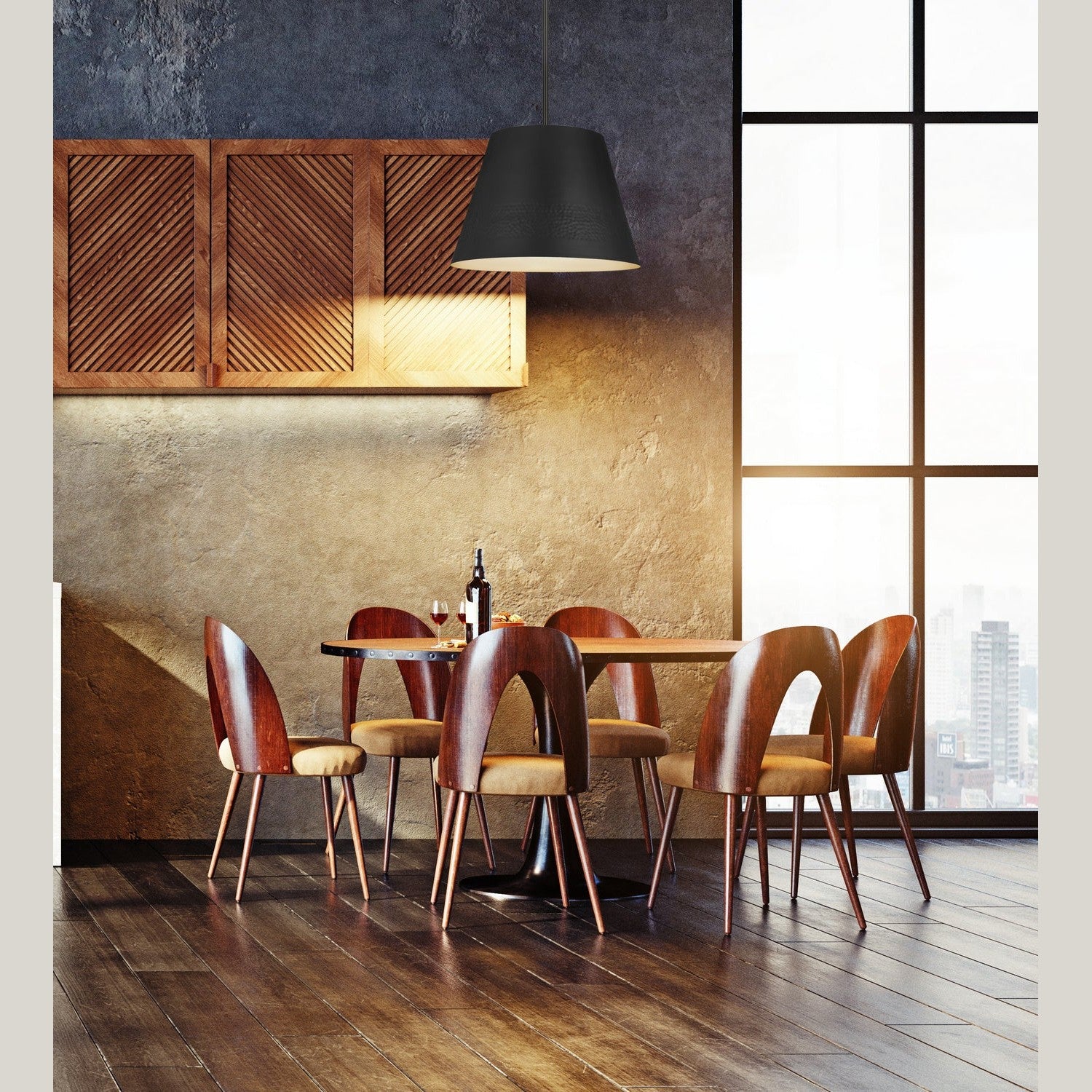 Z-Lite - 6013-18MB - One Light Chandelier - Maddox - Matte Black