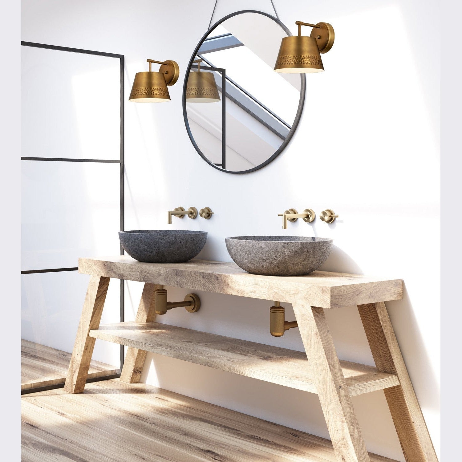 Z-Lite - 6013-1S-RB - One Light Wall Sconce - Maddox - Rubbed Brass