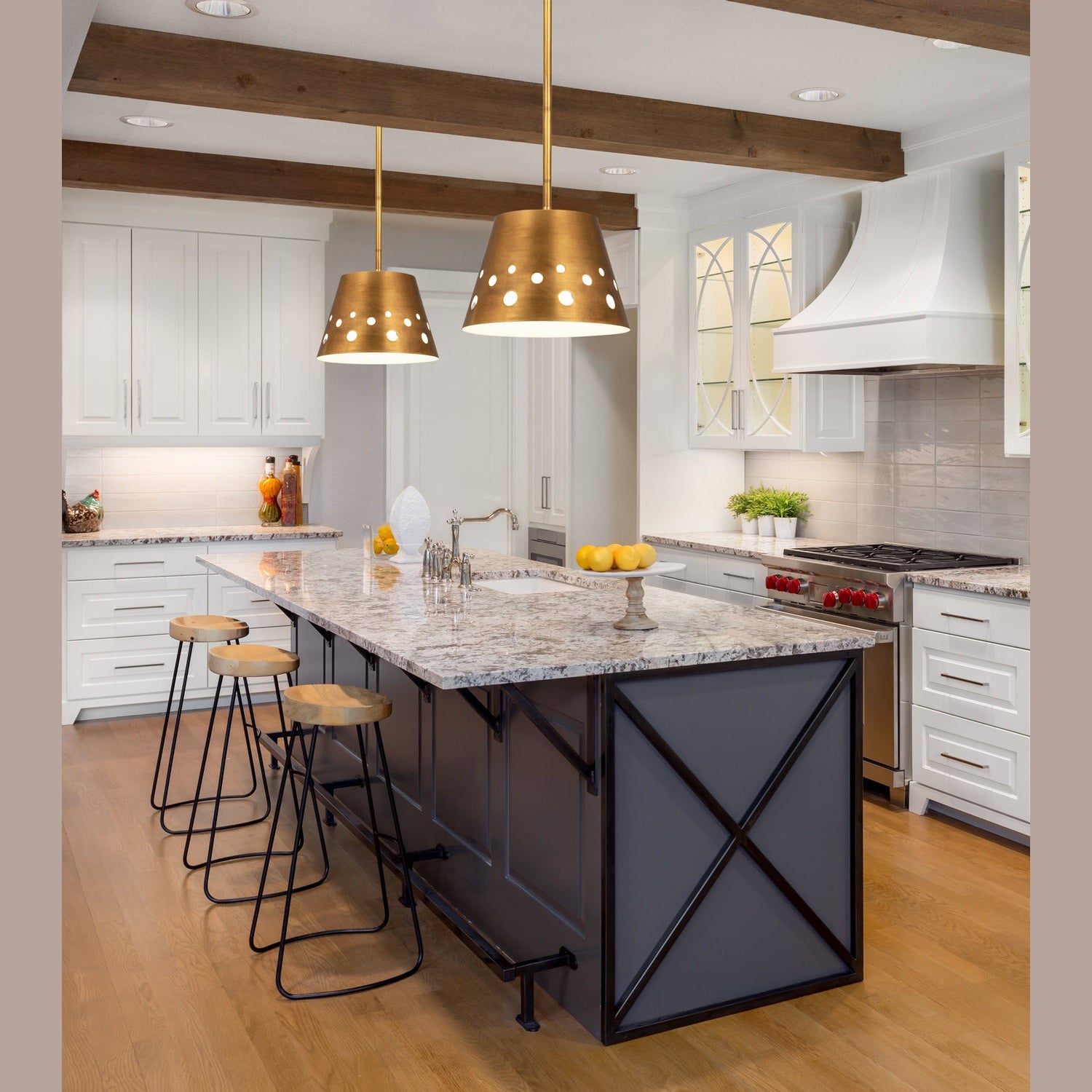 Z-Lite - 6014-12RB - One Light Pendant - Katie - Rubbed Brass