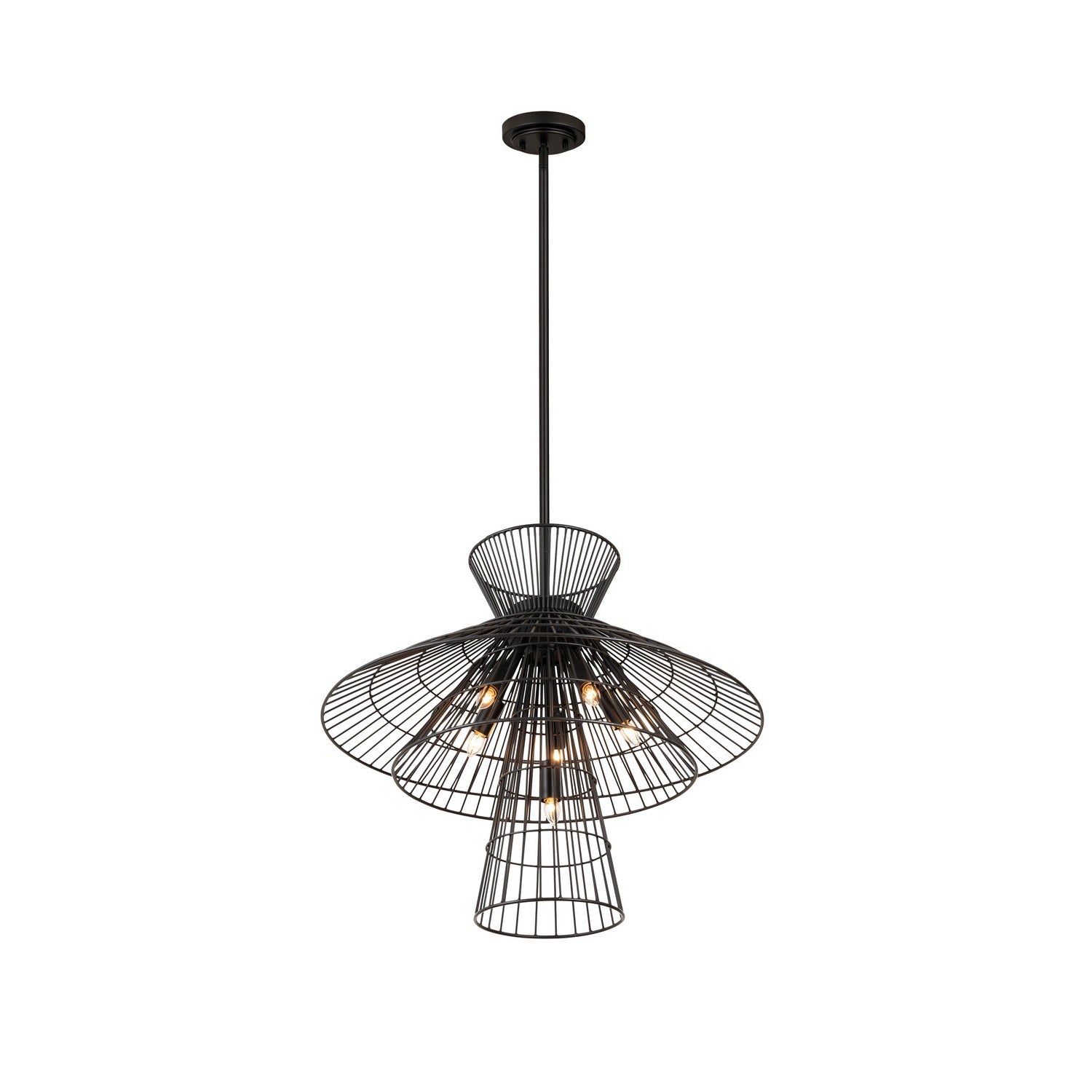 Z-Lite - 6015-6MB - Six Light Chandelier - Alito - Matte Black