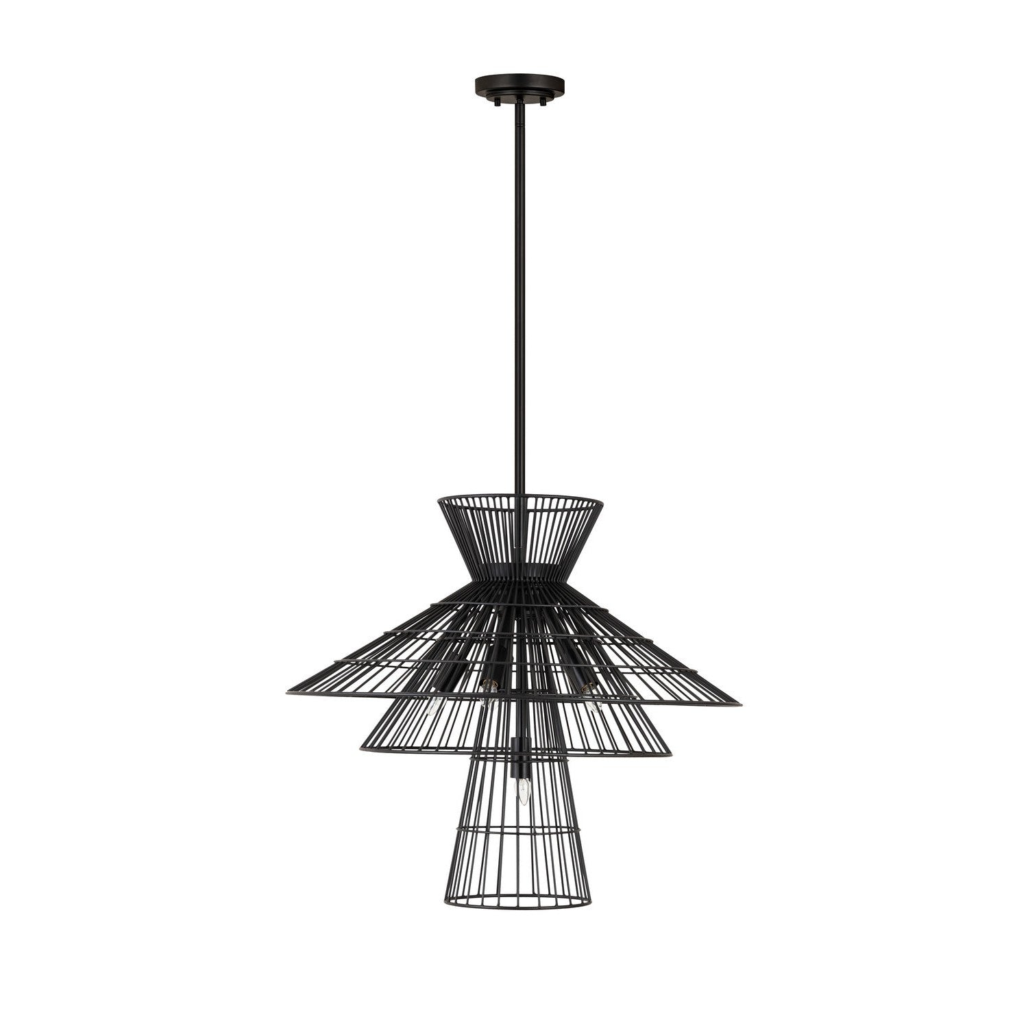 Z-Lite - 6015-6MB - Six Light Chandelier - Alito - Matte Black