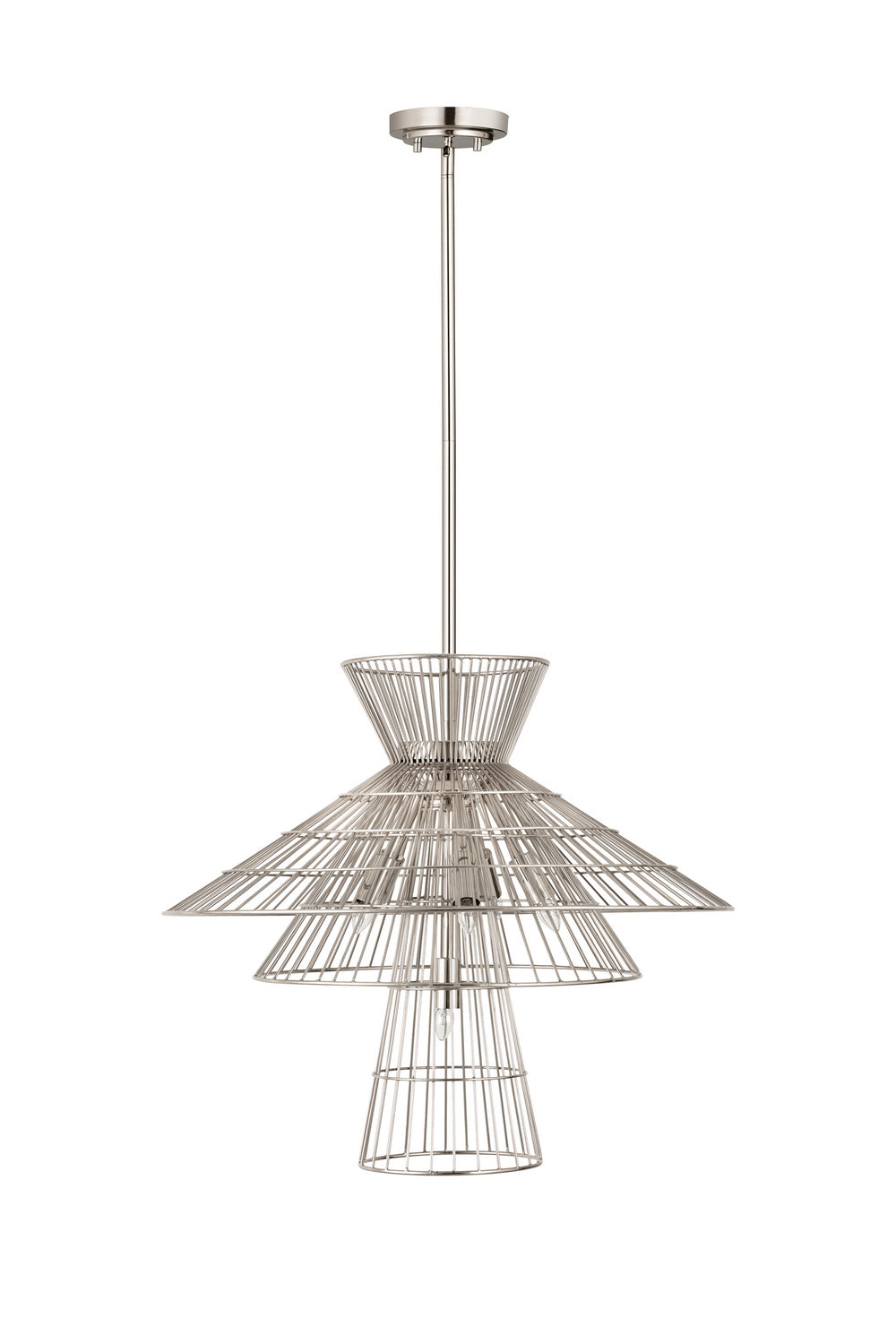 Z-Lite - 6015-6PN - Six Light Chandelier - Alito - Polished Nickel