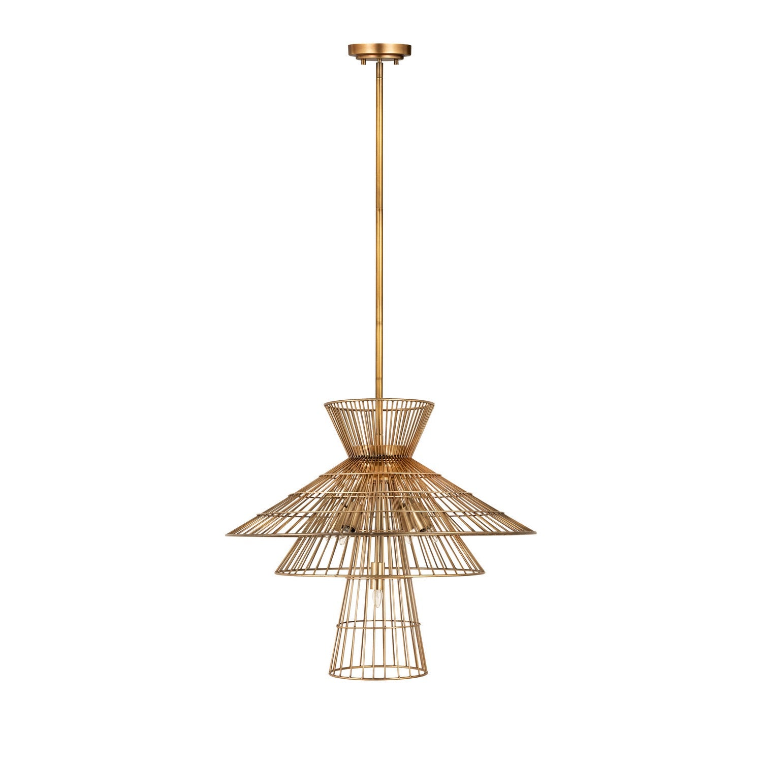 Z-Lite - 6015-6RB - Six Light Chandelier - Alito - Rubbed Brass