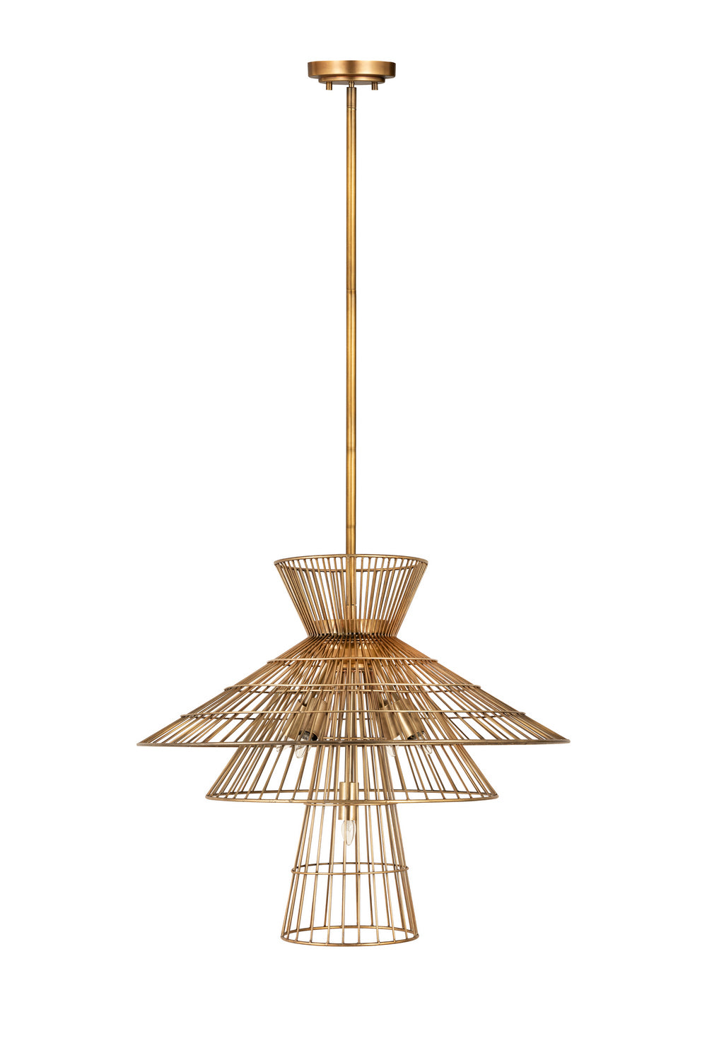 Z-Lite - 6015-6RB - Six Light Chandelier - Alito - Rubbed Brass