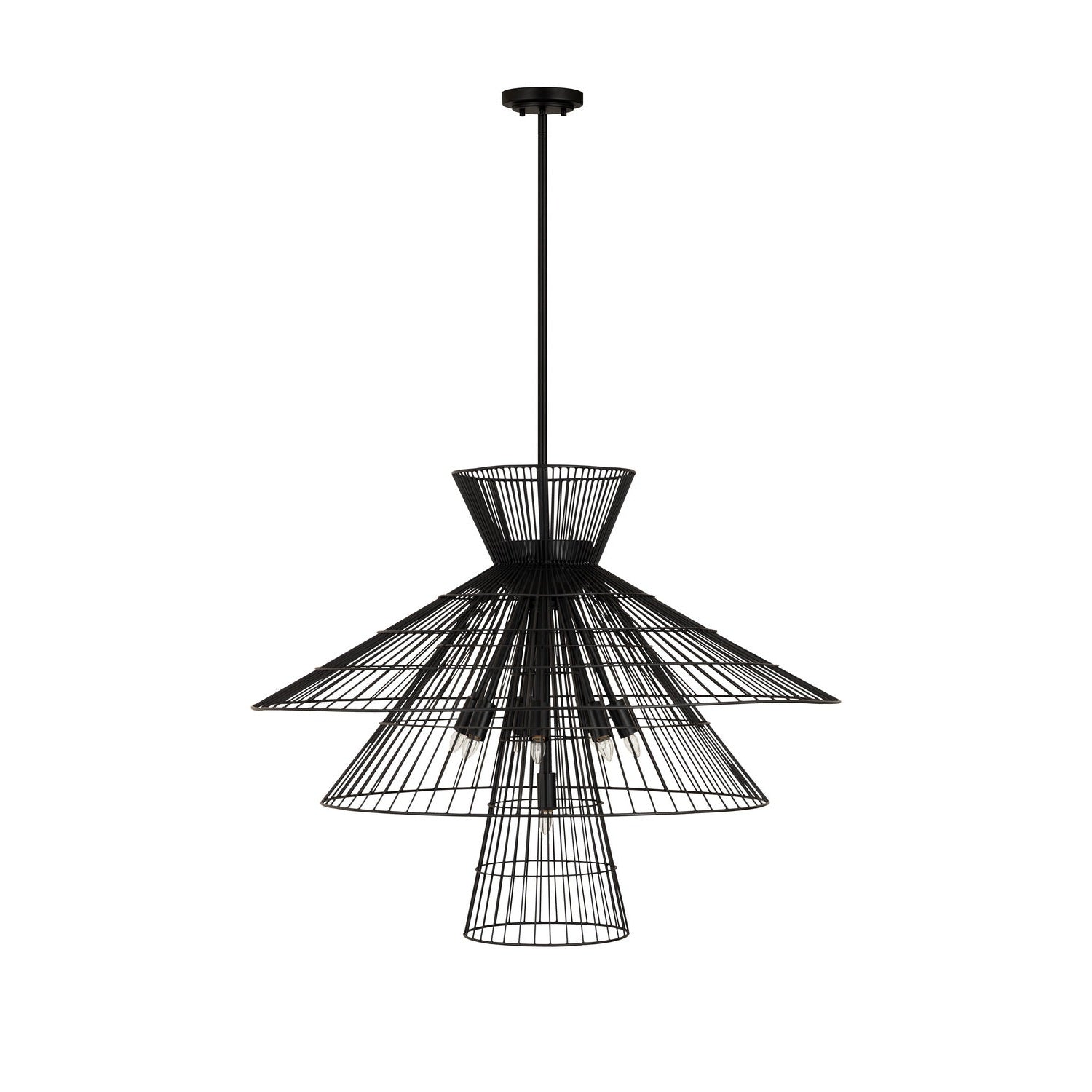 Z-Lite - 6015-8MB - Eight Light Chandelier - Alito - Matte Black