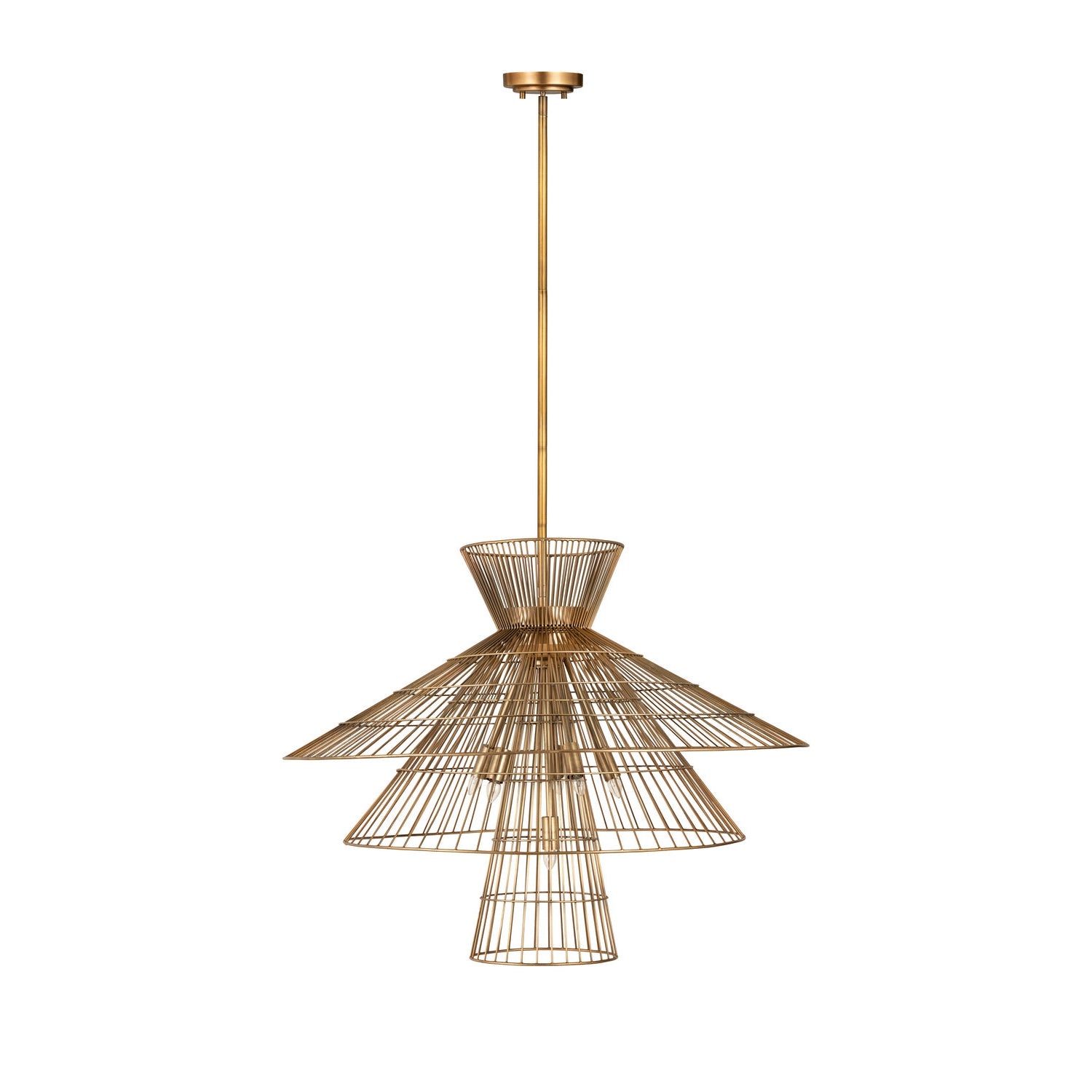 Z-Lite - 6015-8RB - Eight Light Chandelier - Alito - Rubbed Brass
