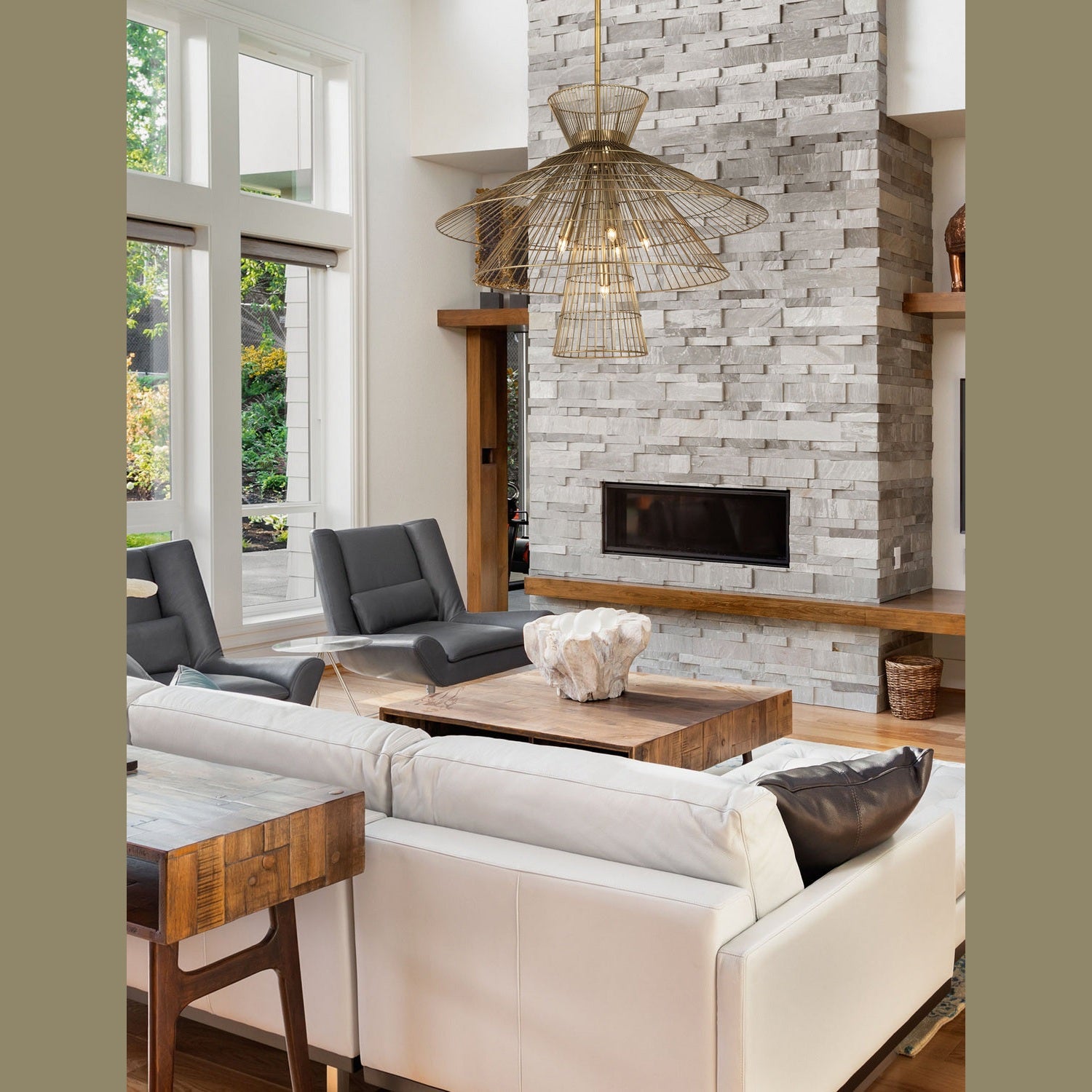 Z-Lite - 6015-8RB - Eight Light Chandelier - Alito - Rubbed Brass